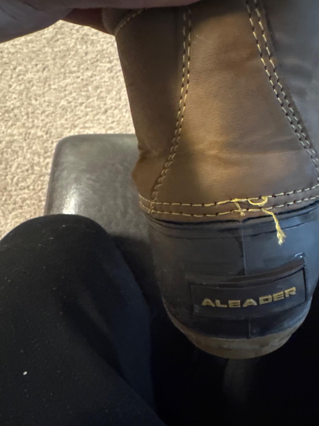 ALEADER Mens Duck Boot | Waterproof Shell | Fur Lined Insulated Winter Snow Boot customer photo 1