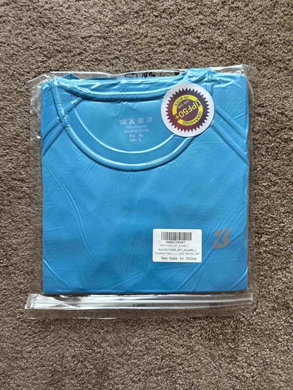 Roadbox Mens UPF 50+ UV Sun Protection Shirts Outdoor Long Sleeve SPF Rash Guard for Fishing Hiking Swimming Running customer photo 1