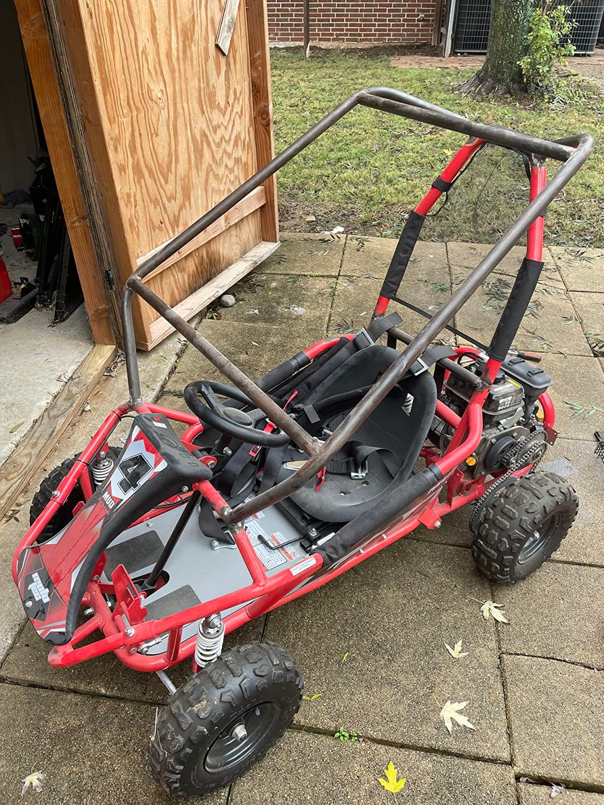 MotoTec Mud 98cc Go Kart Full Suspension Blue customer photo 2