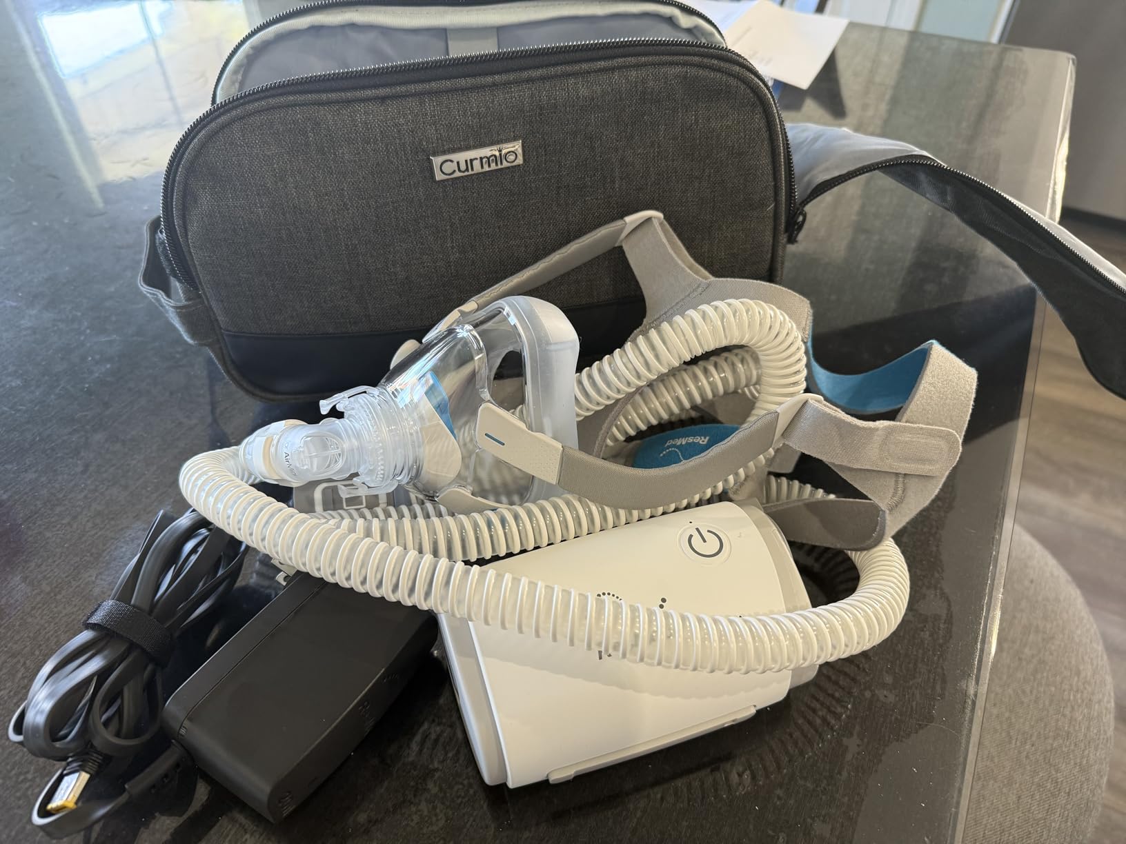 CURMIO Travel Case Compatible with ResMed AirMini CPAP Machine, Gray customer photo 2