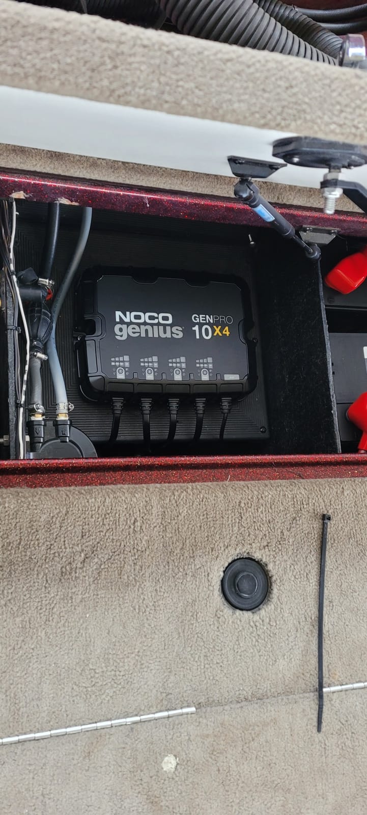 NOCO Genius GENPRO10X4: 4-Bank, 40A Onboard Battery Charger - 10A Per Bank, 12V Waterproof Marine Charger with Overcharge Protection & Temperature Compensation - for Lead-Acid & Lithium Batteries | Charges 4 Batteries at Once, IP68 Waterproof, Overcharge Protection, Temperature Compensation, For Lead-Acid & Lithium customer photo 1