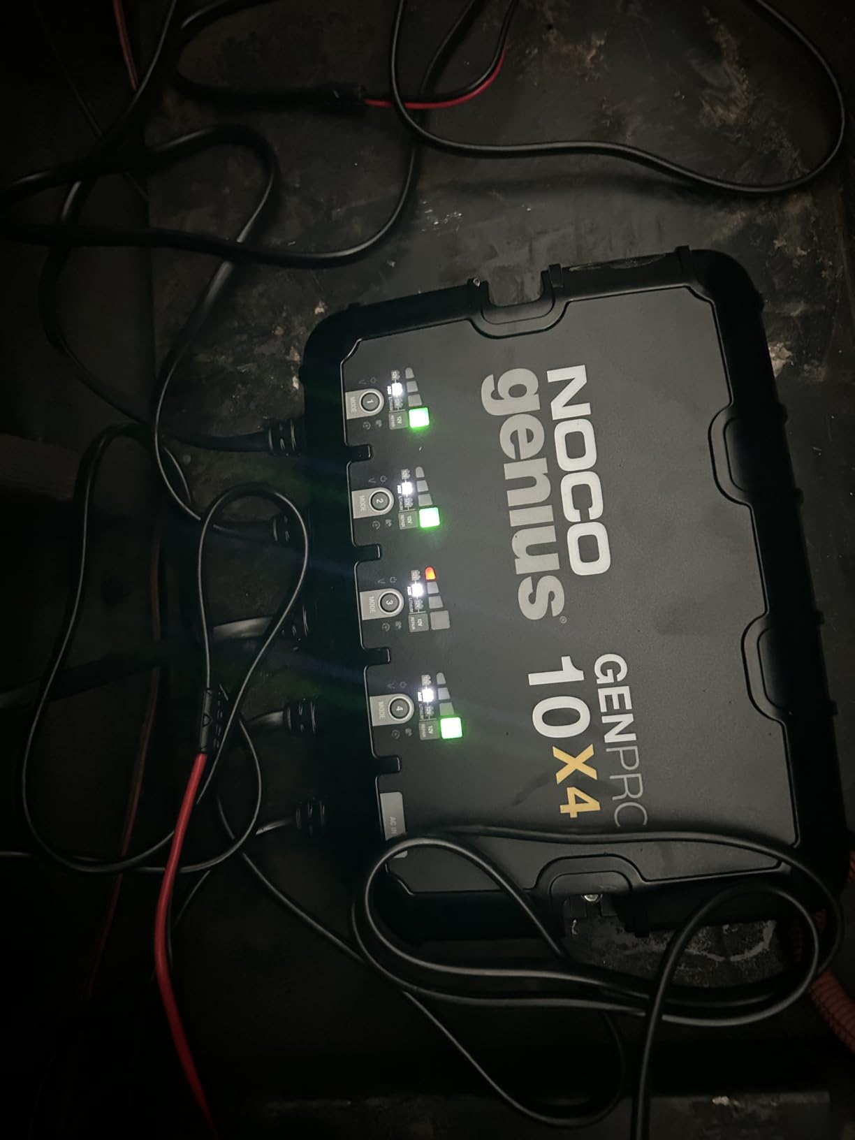 NOCO Genius GENPRO10X4: 4-Bank, 40A Onboard Battery Charger - 10A Per Bank, 12V Waterproof Marine Charger with Overcharge Protection & Temperature Compensation - for Lead-Acid & Lithium Batteries | Charges 4 Batteries at Once, IP68 Waterproof, Overcharge Protection, Temperature Compensation, For Lead-Acid & Lithium customer photo 2