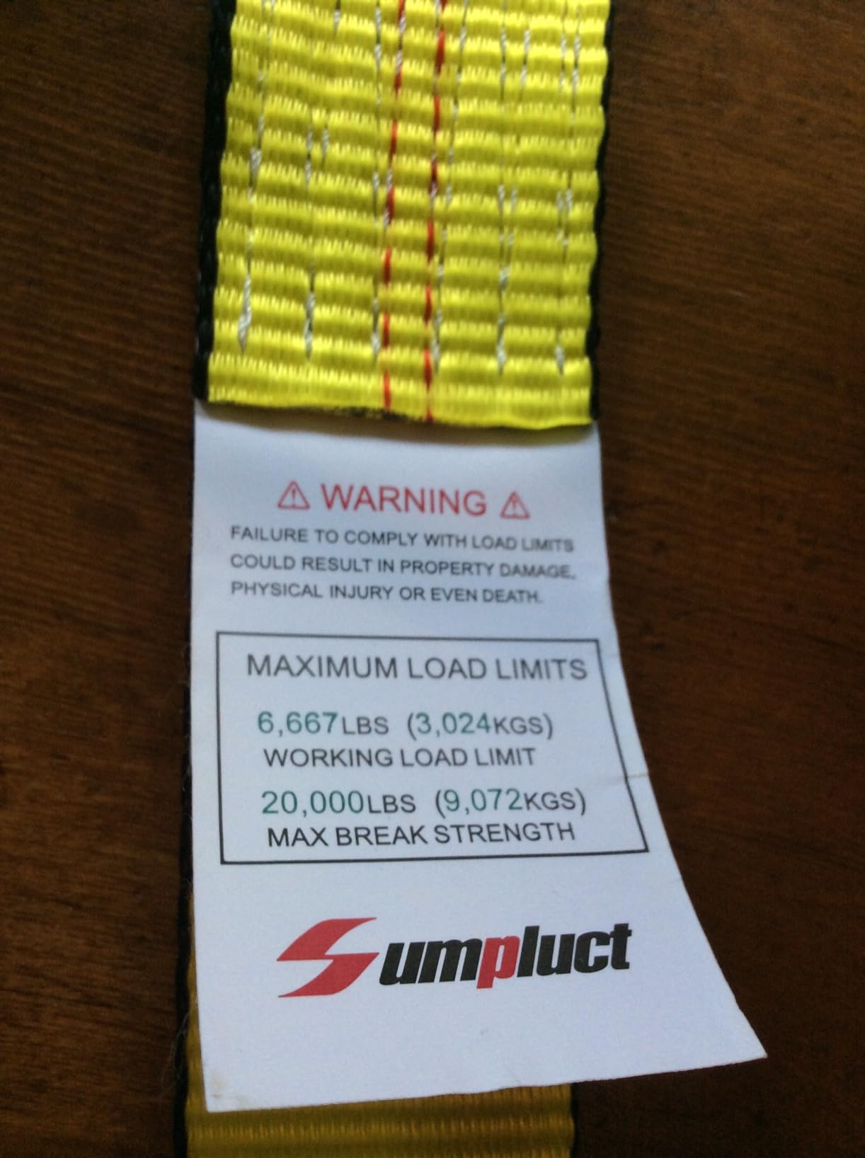 Recovery Tow Strap 2in x 20ft Heavy Duty 20,000 LBS Breaking Strength customer photo 1