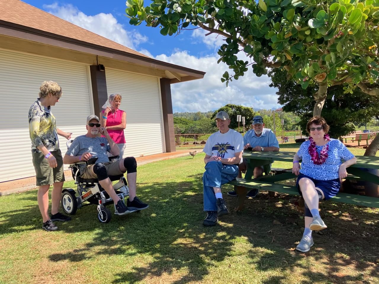 Porto Mobility Ranger Discovery XL Wide Seat Lightweight Foldable Heavy Duty Weatherproof Electric Wheelchair, Portable, only 50 lbs Powerful Motors All Terrain Folding Power Wheelchair (XL Wide Seat) customer photo 1