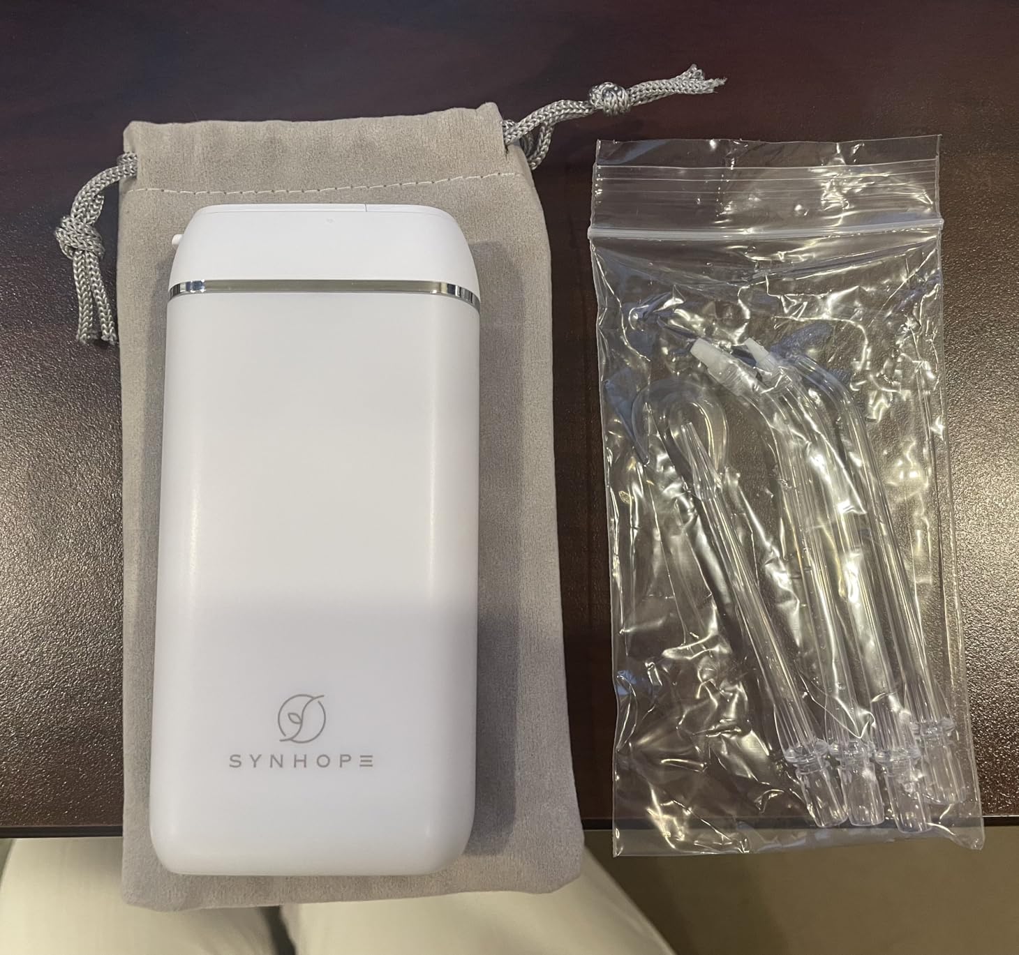 Water Flosser [ Mini Cordless Portable ] Oral Irrigator Water Teeth Cleaner Pick, Telescopic Water Tank, 3 Modes & IPX7 Waterproof customer photo 2