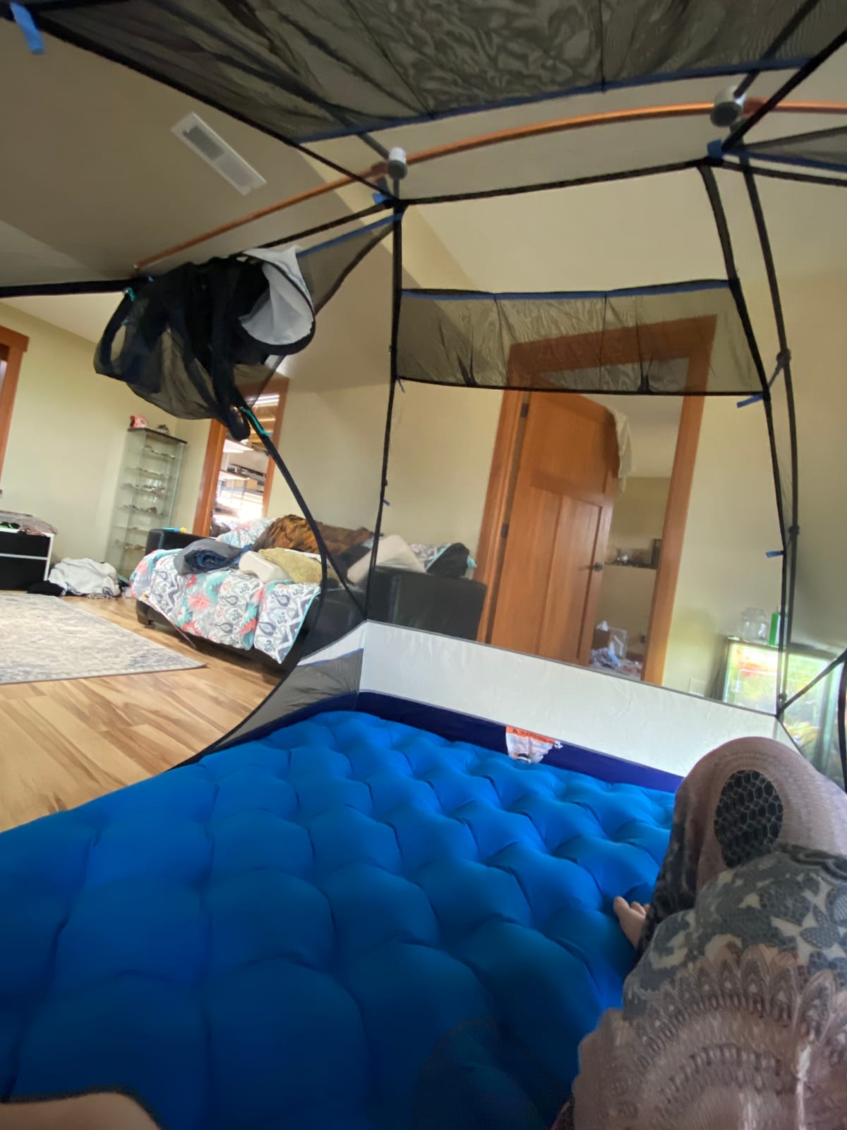 Sierra Designs Queen & Single Camping Air Bed Mattress for Car Camping, Travel, and Camp (Pump Included) customer photo 2