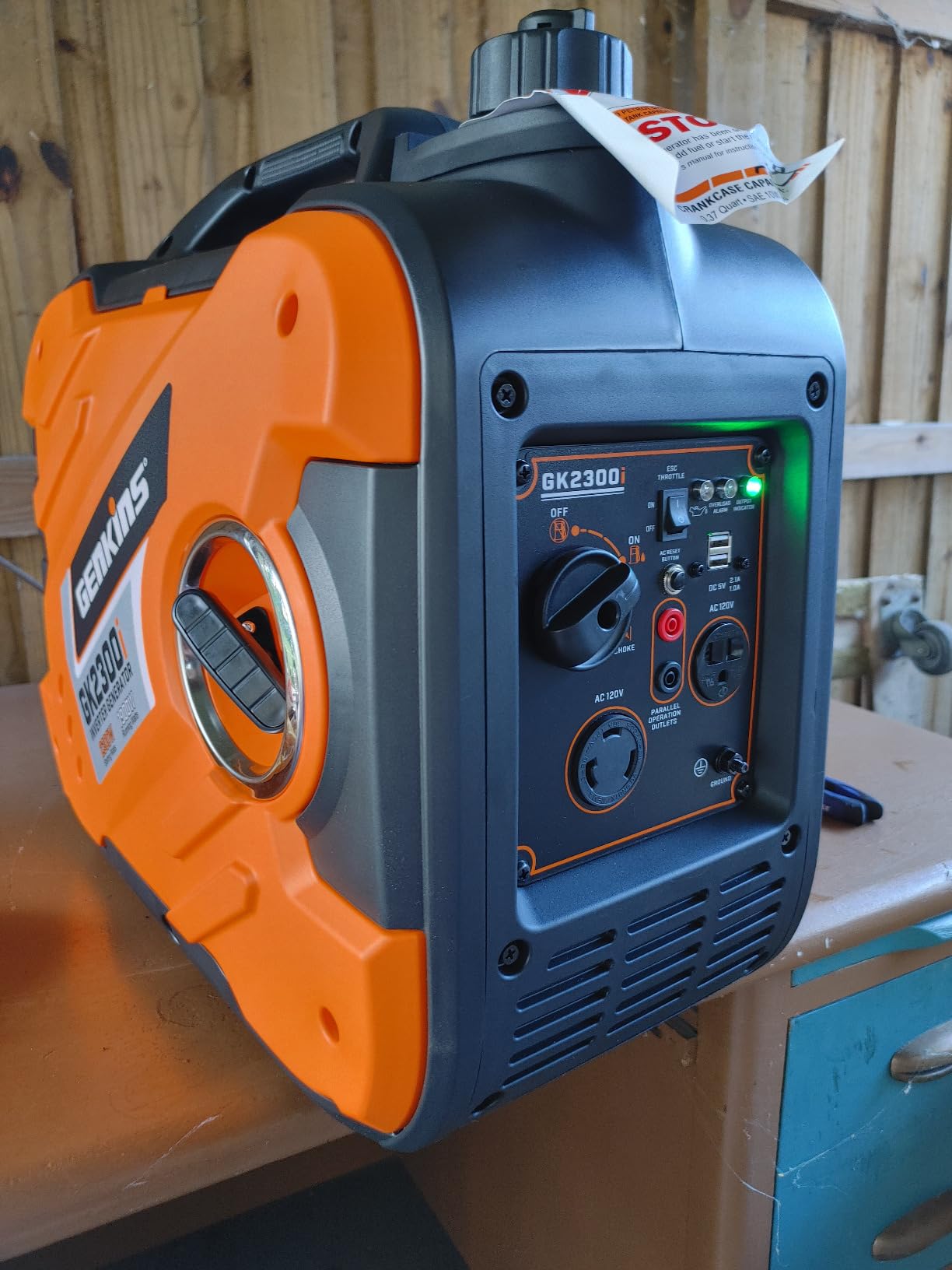 GENKINS 2800W Portable Inverter Generator, Quiet Lightweight for Camping Home Backup customer photo 1