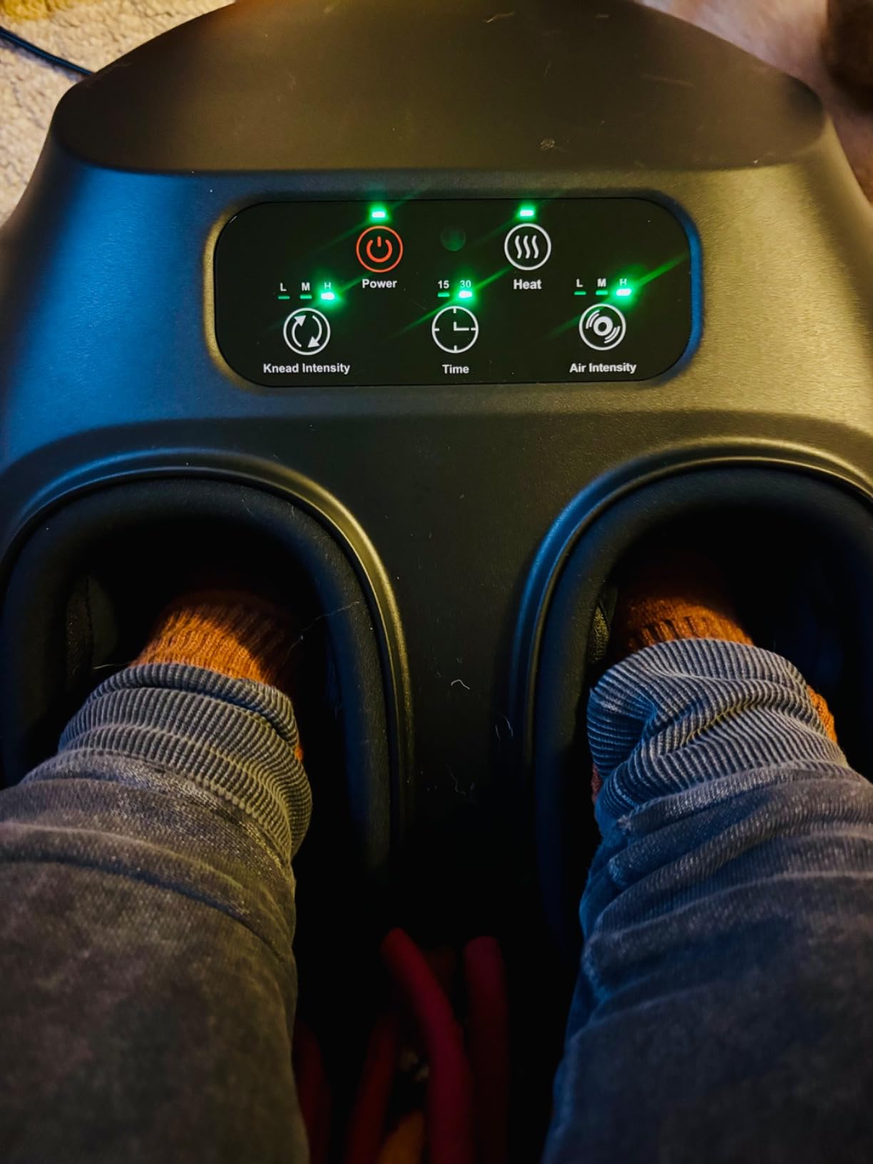 RENPHO Shiatsu Foot Massager with Heat for Plantar Fasciitis FSA Eligible | Massages Toes, Instep, Arch & Ankles, Cordless Remote, 3 Kneading Levels, Size 14, FSA Eligible HSA, Gifts for Women & Men customer photo 2