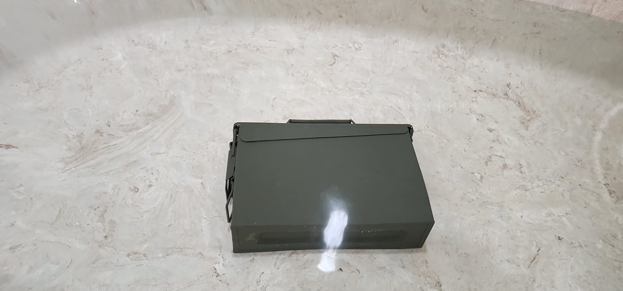 Steel Metal Ammo Can Case Set 30 cal and 50 Cal for Military Army Solid Holder Box for Long-Term Shotgun Rifle Nerf Gun Ammo Storage with Flip Top customer photo 2