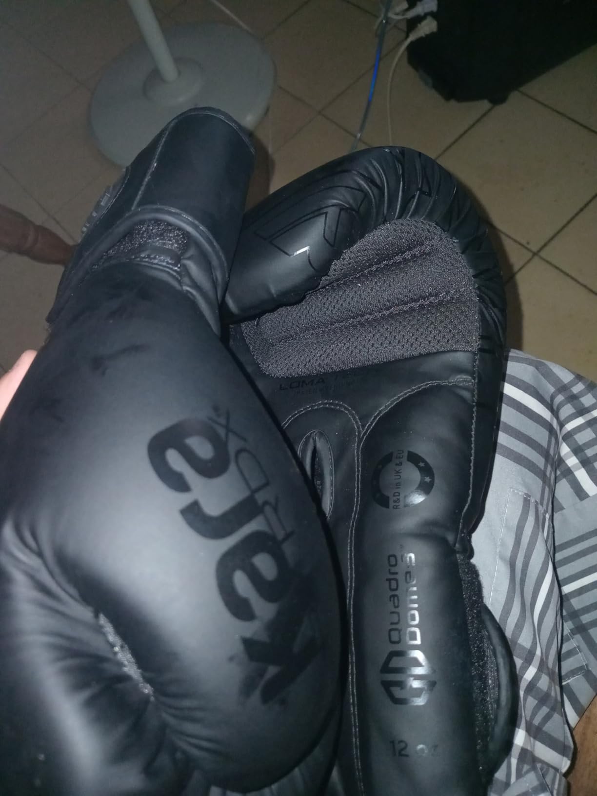 RDX Boxing Gloves, Pro Training Sparring, Maya Hide Leather, Muay Thai MMA Kickboxing, Men Women Adult, Heavy Punching Bag Focus Mitts Pads Workout, Ventilated Palm, Multi Layered customer photo 2