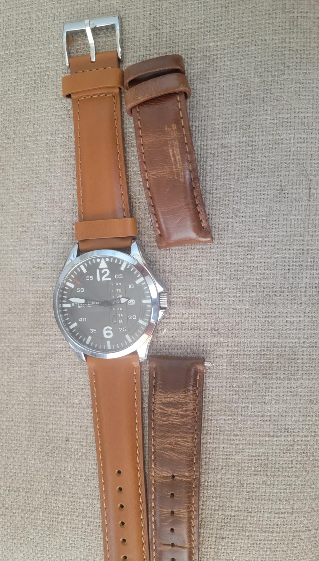 Ritche Christmas Gift Quick Release Leather Watch Bands Genuine Watch Straps for Men Women Top Grain Leather Watch Strap, White Elephant Gifts, Stocking Stuffers for Men, Father's Day gifts customer photo 1