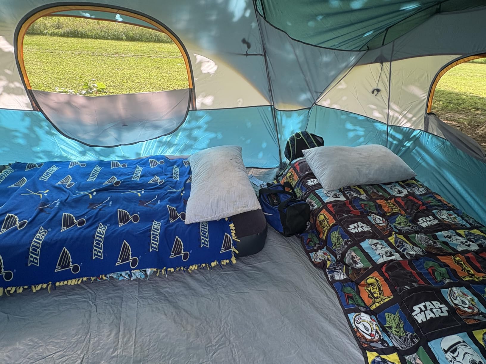 UNP 10 Person Tents for Camping Family Outdoor Camping Tent | 2 Rooms with Rainfly, Waterproof 5 Large Mesh Windows Size 18ft x 9ft x78in customer photo 2