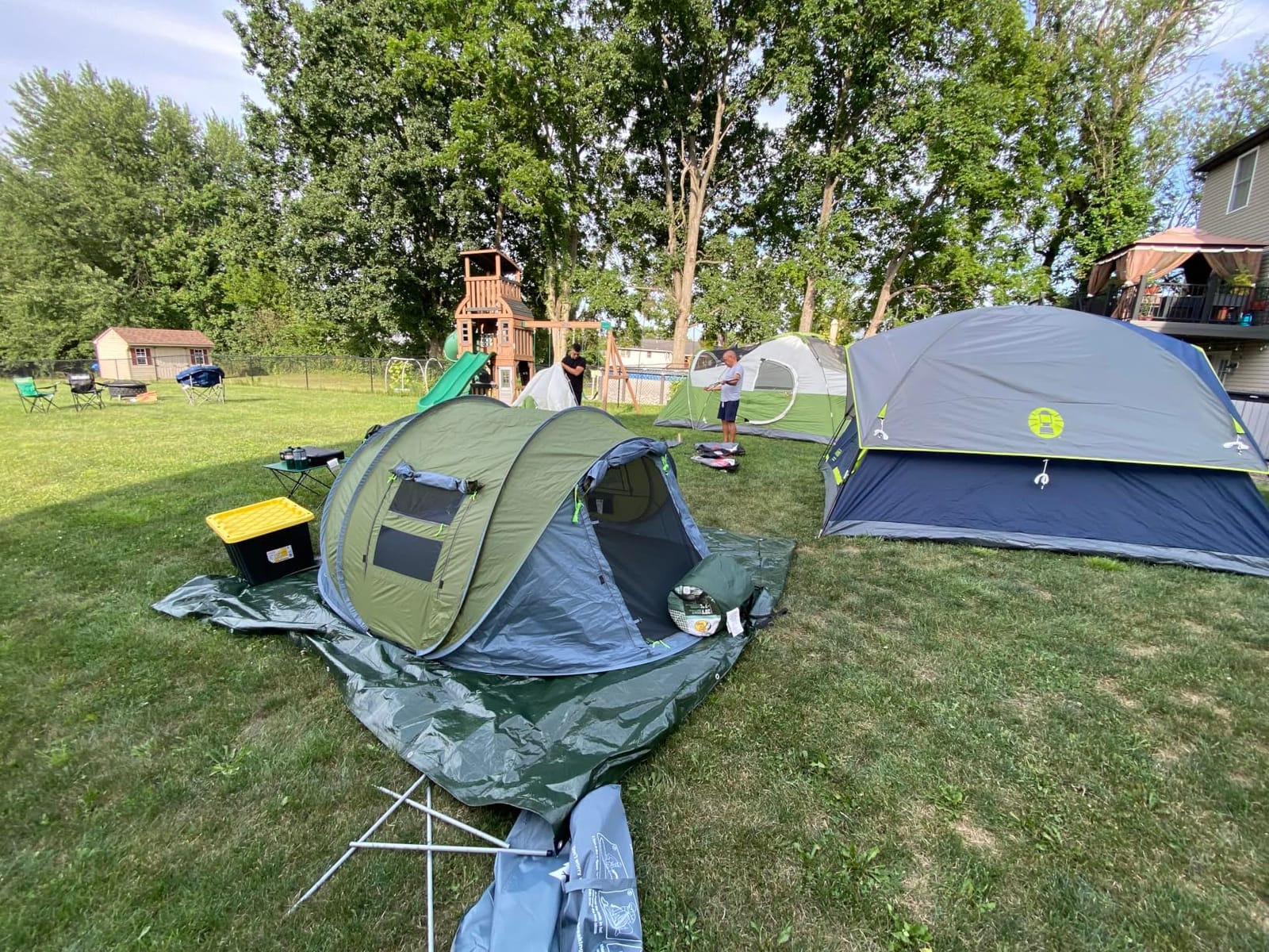 4 Person Easy Pop Up Tent Waterproof Automatic Setup 2 Doors-Instant Family Tents for Camping Hiking & Traveling customer photo 2