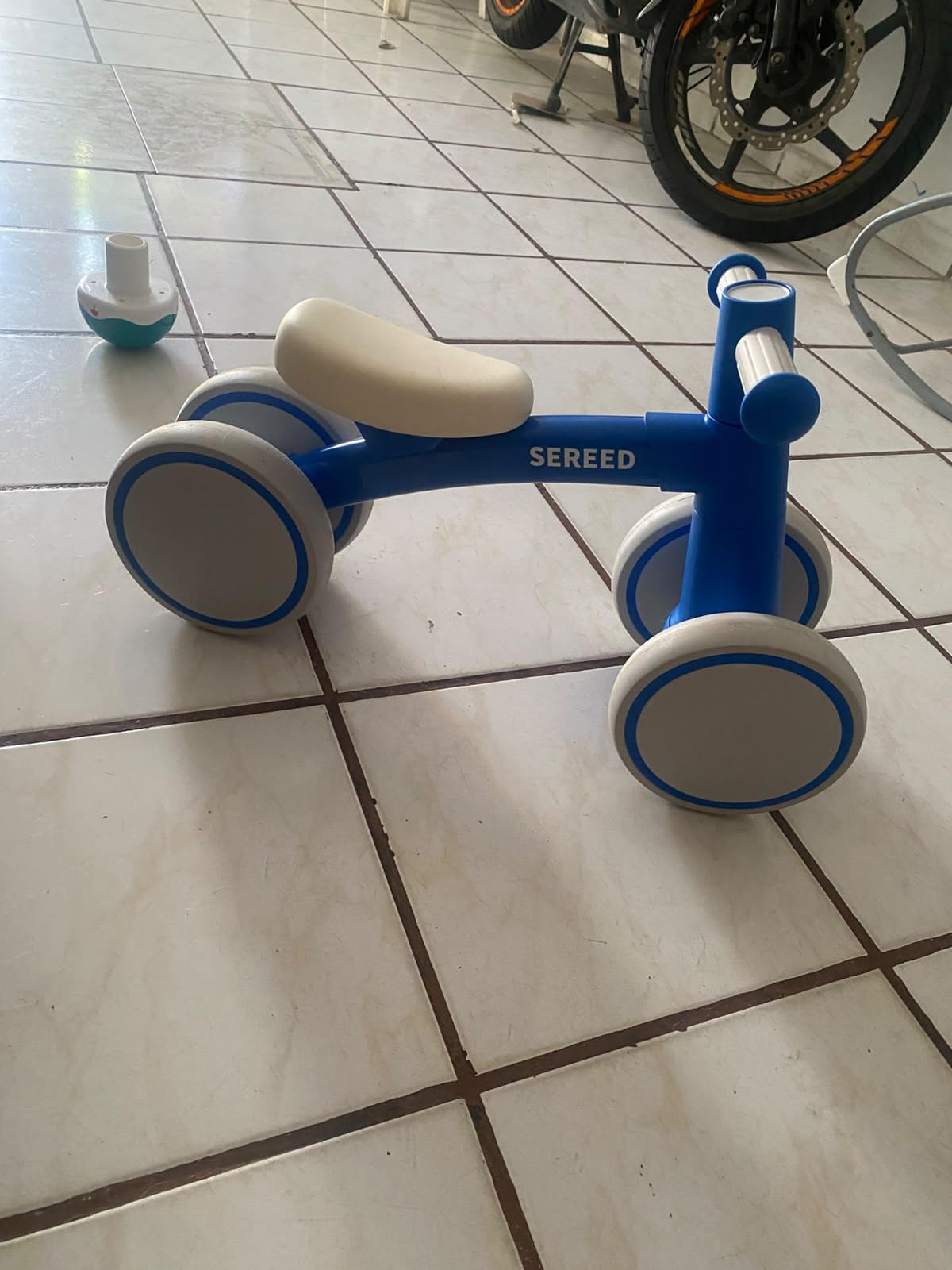 SEREED Baby Balance Bike for 1 Year Old Boys Girls 12-24 Month Toddler Balance Bike, 4 Wheels Toddler First Bike, First Birthday Gifts customer photo 2