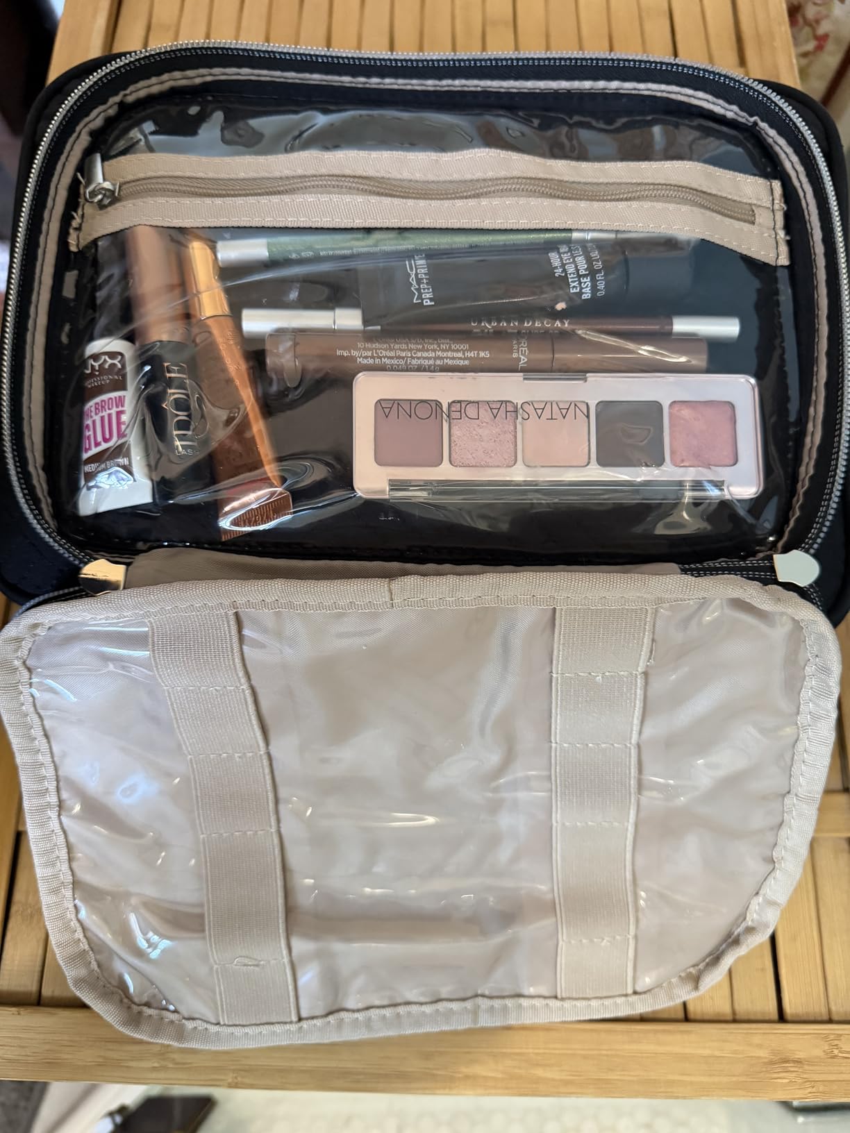 BAGSMART Toiletry Bag Hanging Travel Makeup Organizer with TSA Approved Transparent Cosmetic Bag customer photo 2