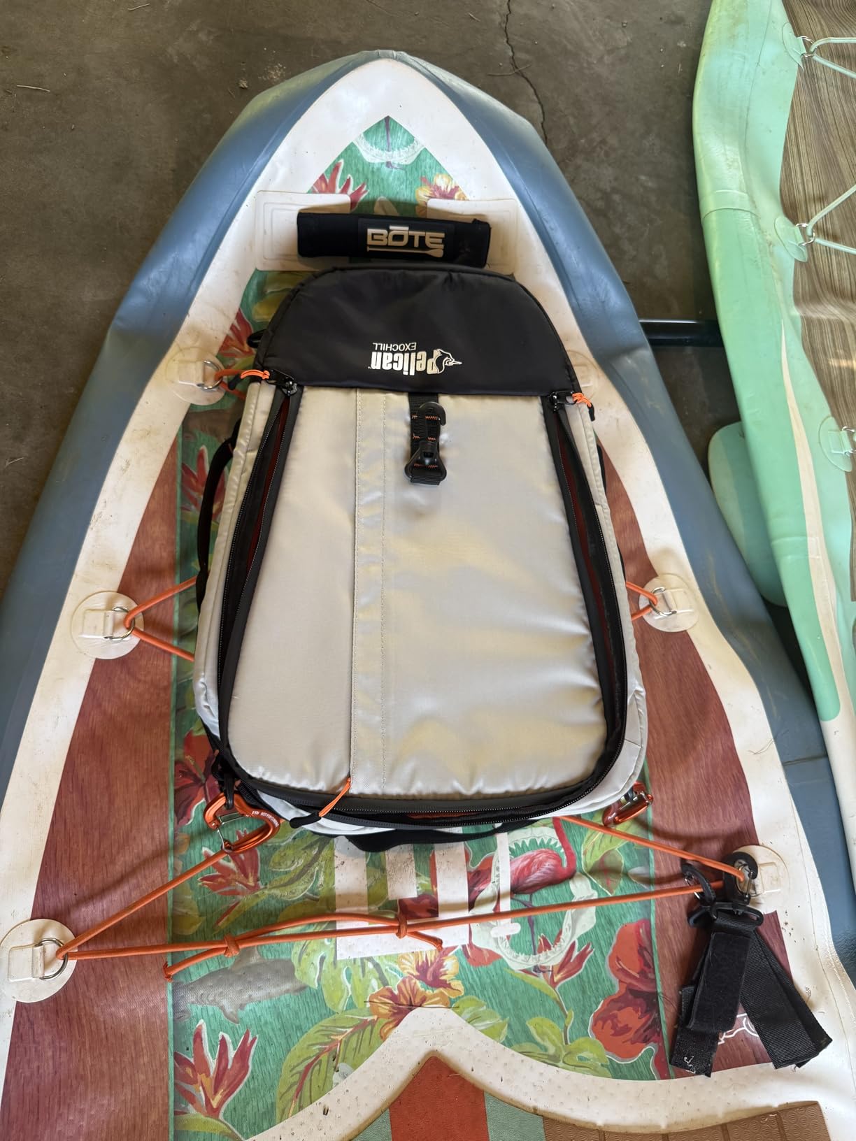 Pelican ExoChill - Soft Cooler Bag - Fit in Most Tank Wells - Removable Shoulder Strap and Handles On Each Side - More Storage Compartement - Black/Grey customer photo 2