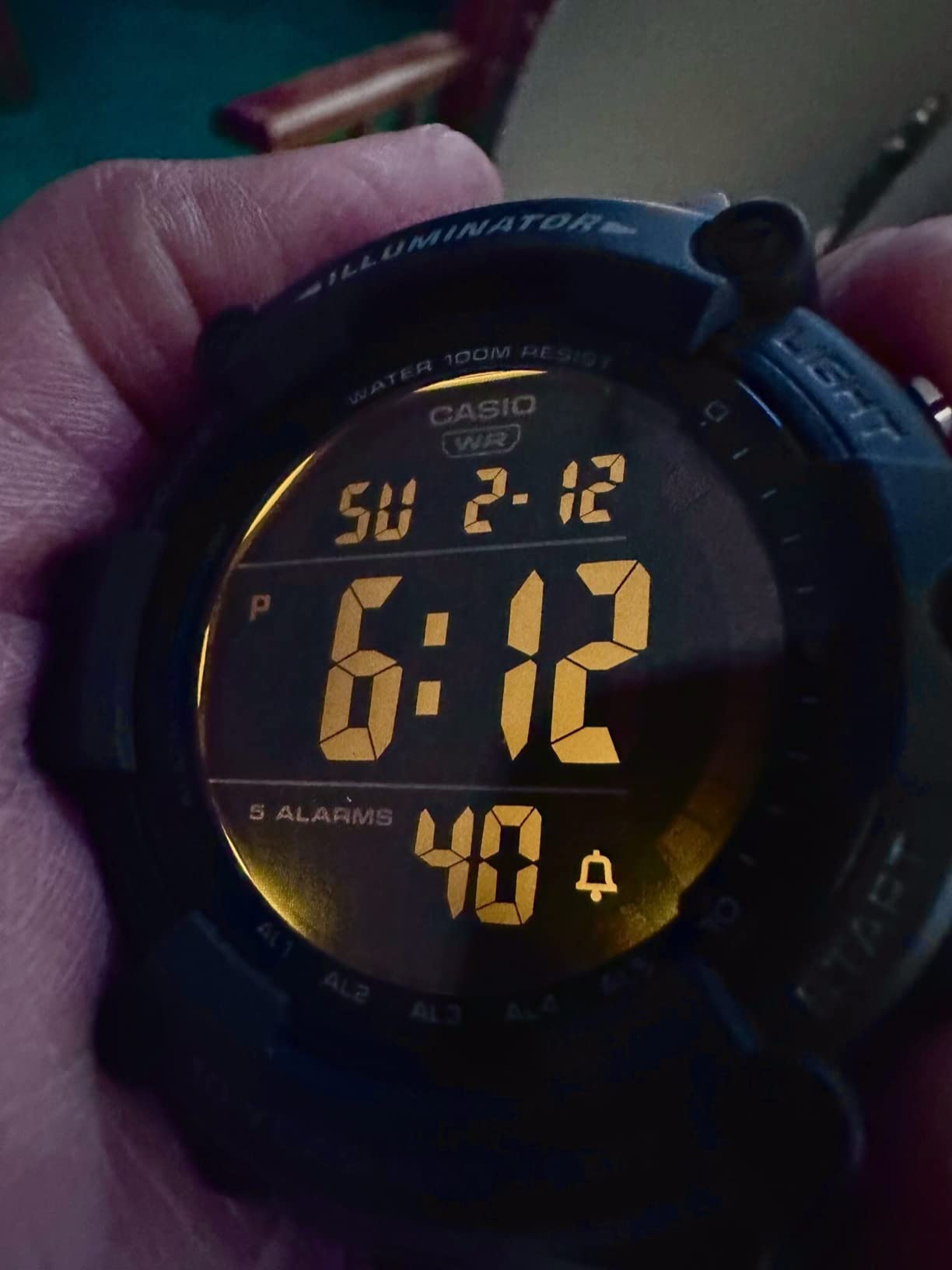 Illuminator AE1500WH Series | 10-Year Battery | LED Backlight | 5-Alarms | 1/100 Sec Stopwatch | Men's Digital Watch customer photo 1