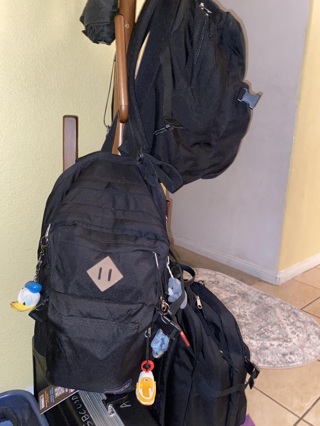 JanSport Main Campus Backpack - Travel or Work Backpack w 15-Inch Laptop Sleeve and Dual Water Bottle Pockets, Navy customer photo 1