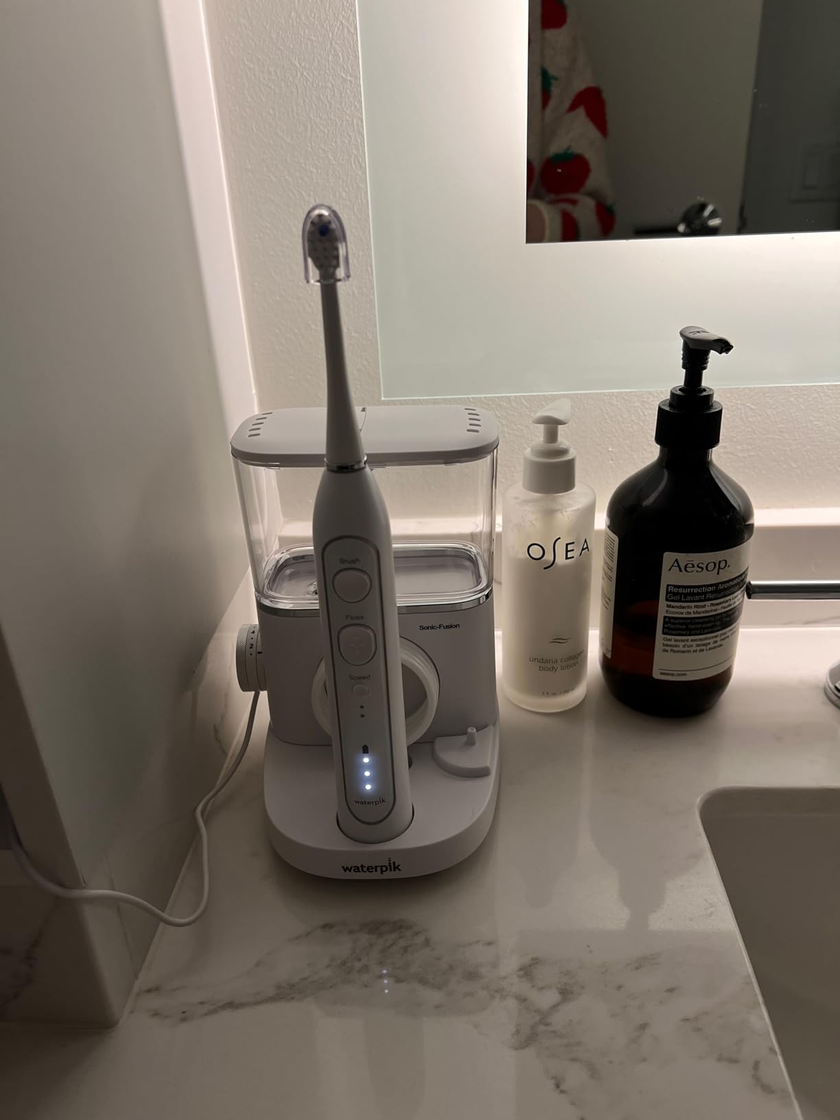 Waterpik Sonic-Fusion Flossing Electric Toothbrush Water Flosser, White | 2-in-1 Combo with 3 Modes for Daily Gum Health & Cleaning Teeth, Braces, Implants, ADA Accepted, SF-04 Packaging May Vary customer photo 2