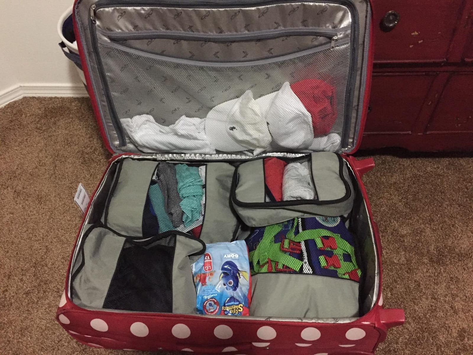 Travel Wise Packing Cubes for Travel - 5 Piece Set with Pattern Design, Lightweight Ripstop Nylon Luggage Organizers with Mesh Panel, Small Medium Large Sizes customer photo 1