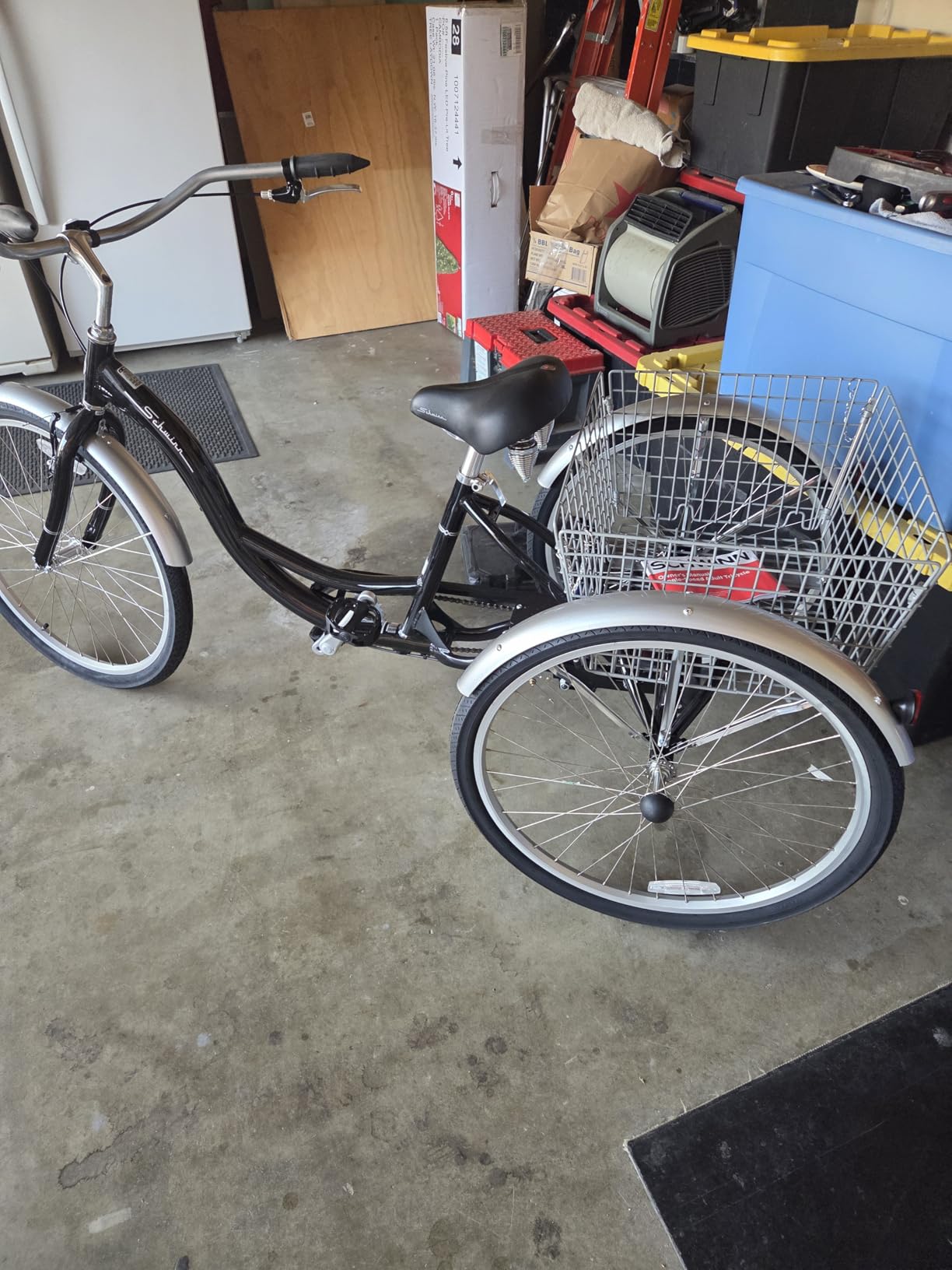 Schwinn Meridian Adult Tricycle, 24-Inch Wheel, Single Speed, Step-Through Frame, 350-Pound Capacity, Rear Basket customer photo 1