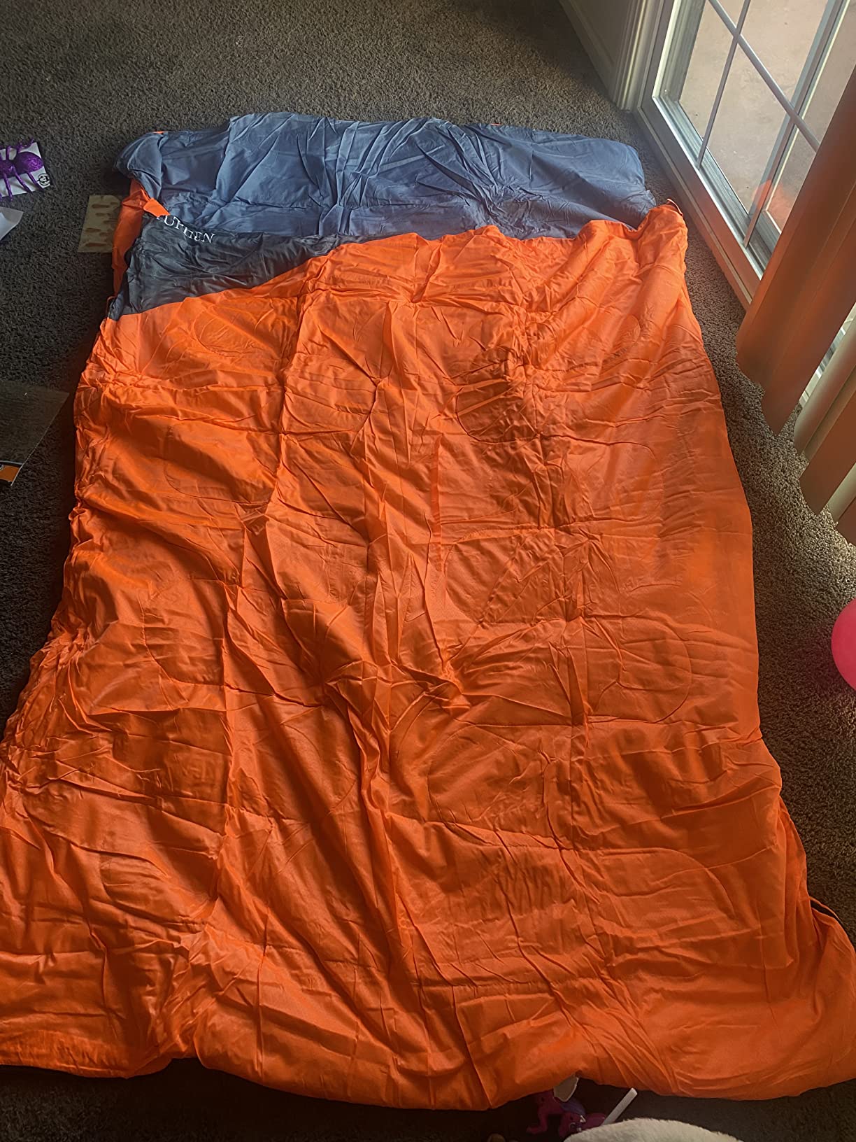 Tuphen Double Sleeping Bag, Sleeping Bag with 2 Pillows, Queen Size XL Bag for 2 People, Cold Warm Weather- 3 Seasons, Waterproof Adults for Camping, Backpacking or Hiking customer photo 2