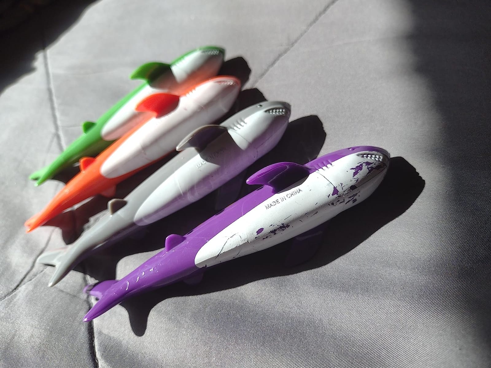 Diving Pool Toy Underwater Swimming Throwing Diving Torpedo Shark, 4 Pack customer photo 2