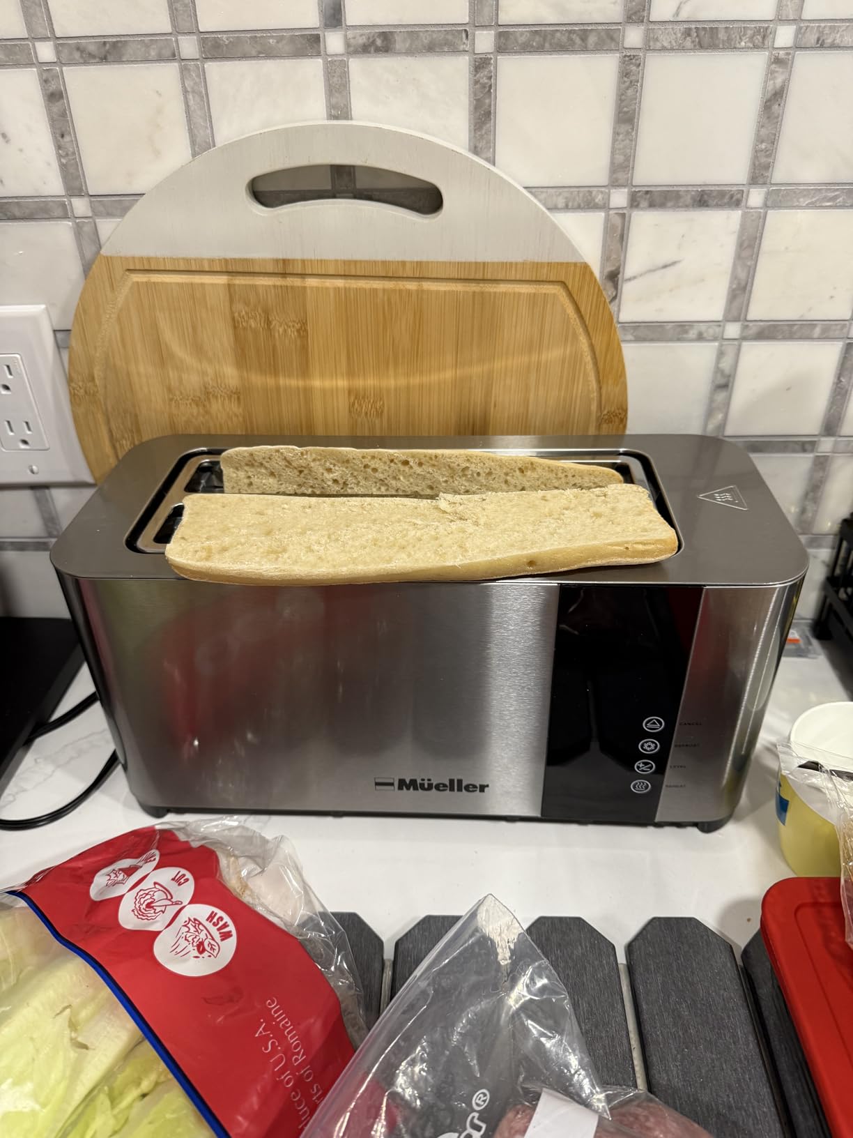 Mueller UltraToast Stainless Steel Toaster 4 Slice - Extra-Wide 1.6