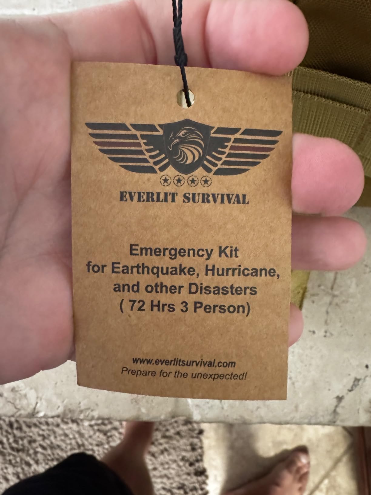 EVERLIT Complete 72 Hours Earthquake Bug Out Bag Emergency Survival Kit for Family. Be Prepared for Hurricanes, Floods, Tsunami, Other Disasters customer photo 2