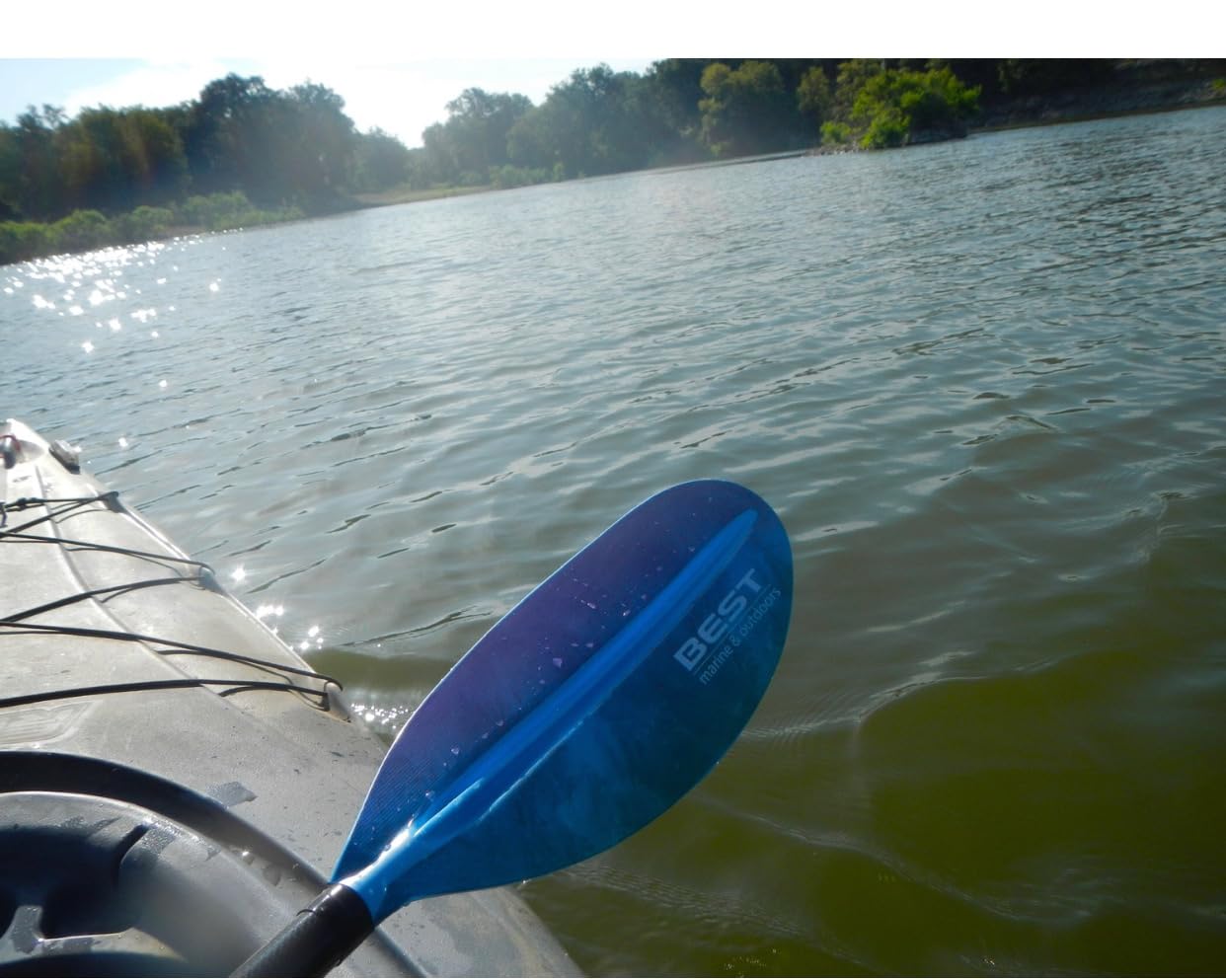Carbon Fiber Kayak Paddle, 2-Piece, Lightweight Design | Floating Carbon Fiber Shaft with Reinforced Polypropylene Blades for Recreational and Touring Kayaks customer photo 2