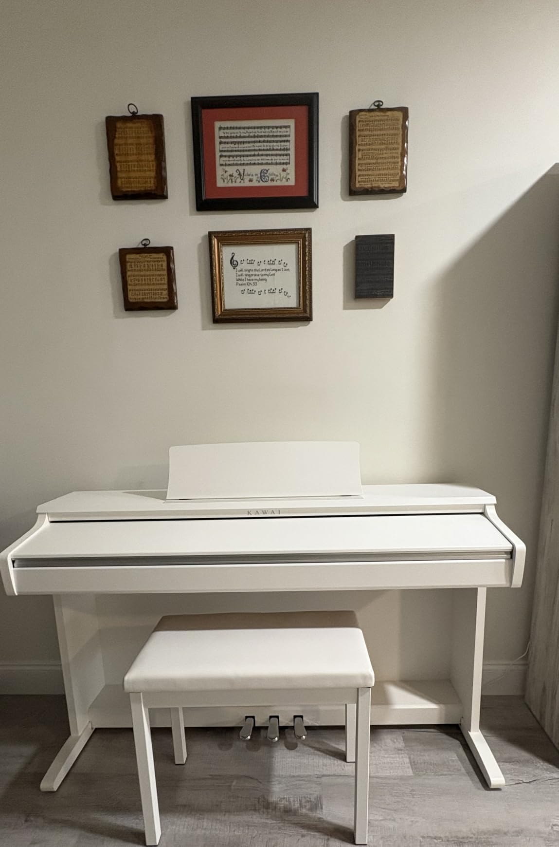Kawai KDP120 88-Key Digital Piano with Bench, Premium Satin White customer photo 1