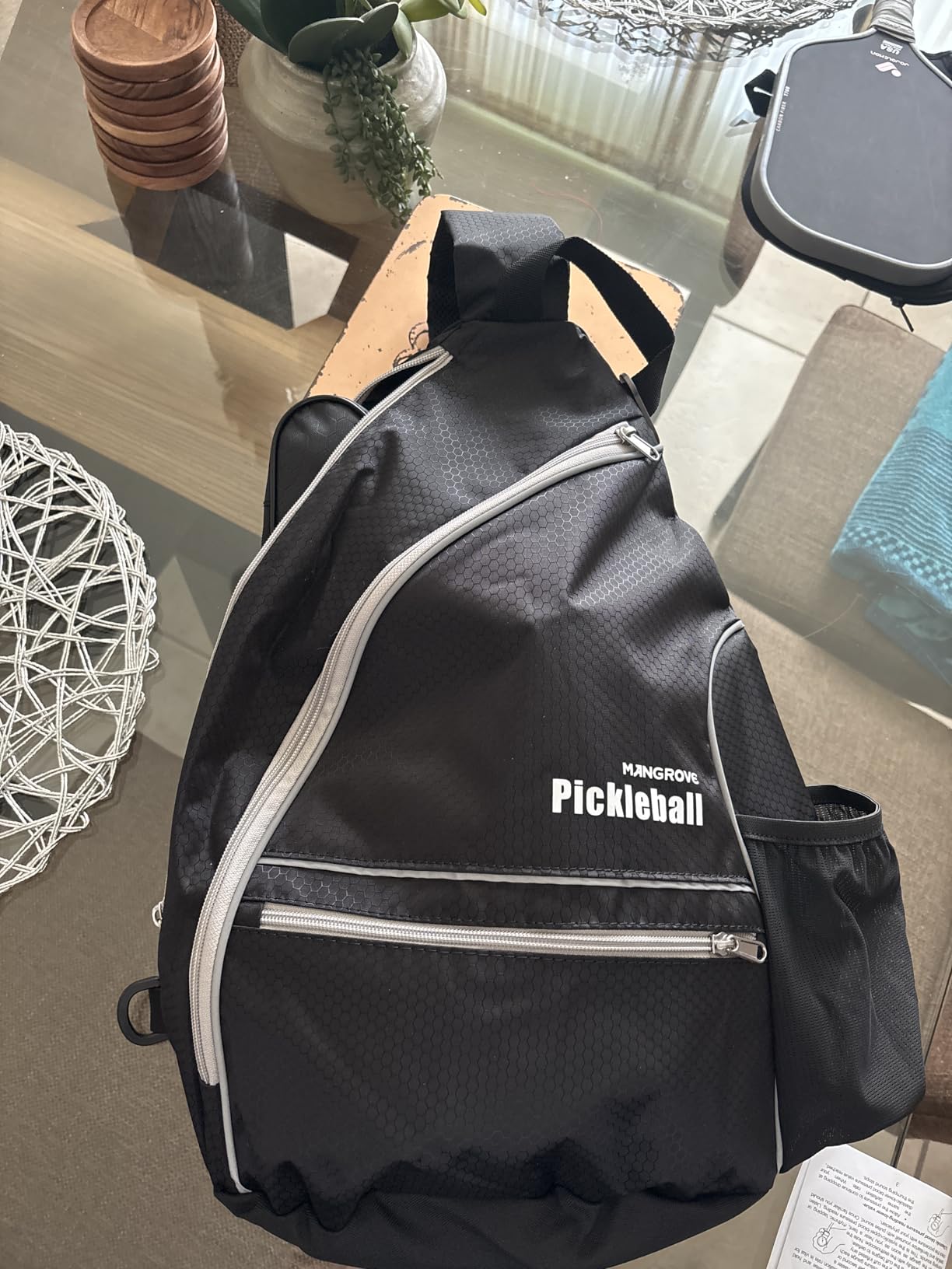 Mangrove Pickleball Bag with Fence Hook/Large Capacity/5 Dedicated Pockets | Water-Resistant Pickleball Backpack, Reversible Air-mesh Sling Strap, Quick-Access Carry, Padded Back, For Court & Daily customer photo 1