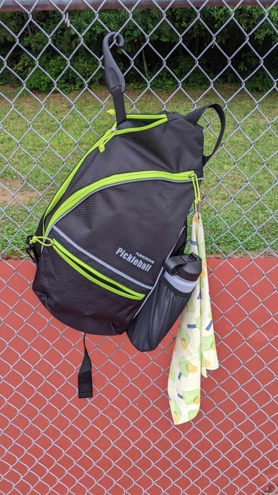 Mangrove Pickleball Bag with Fence Hook/Large Capacity/5 Dedicated Pockets | Water-Resistant Pickleball Backpack, Reversible Air-mesh Sling Strap, Quick-Access Carry, Padded Back, For Court & Daily customer photo 2