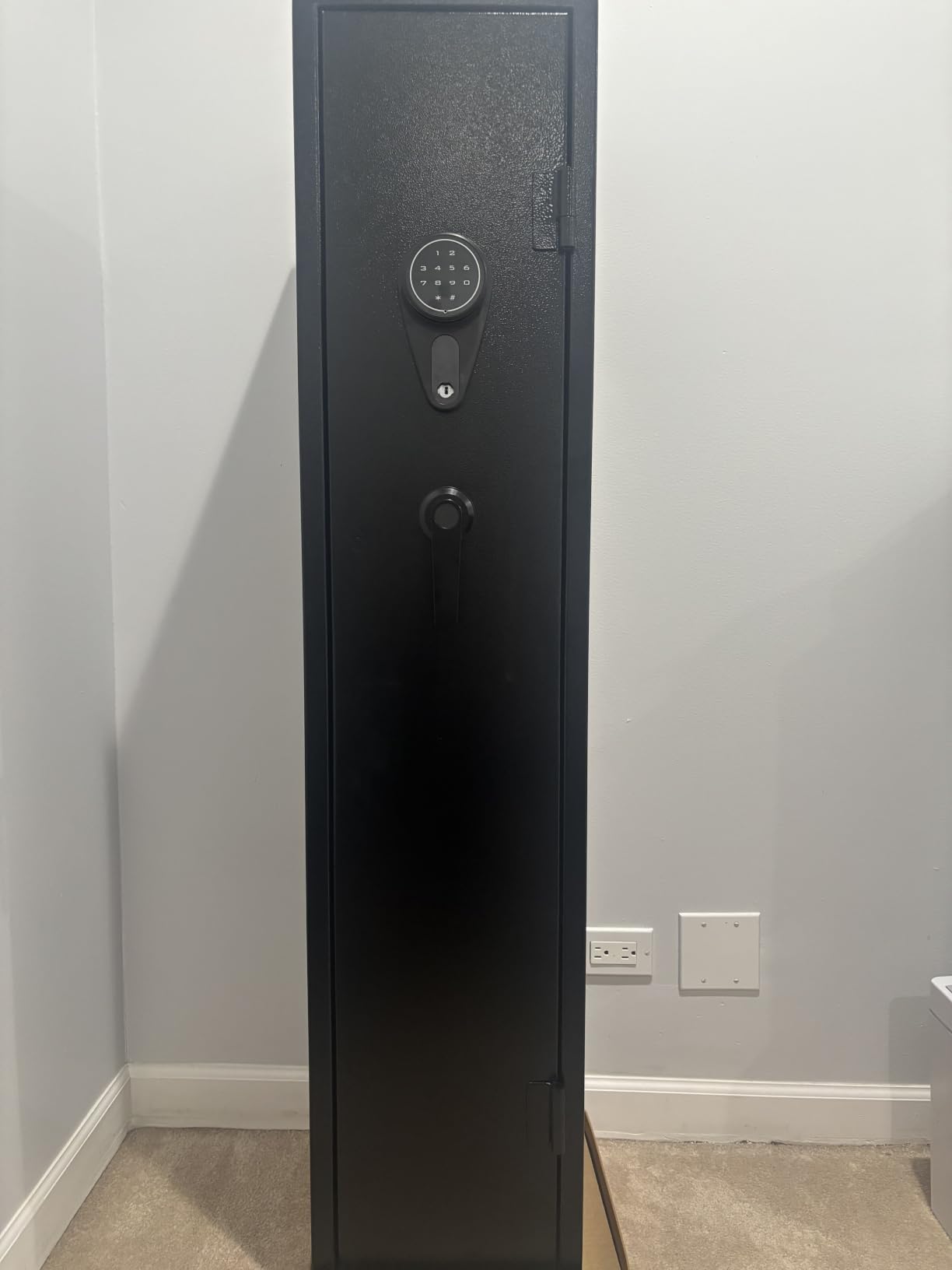 KAER Assembled Gun Safe for Rifles and Pistols with Electronic Lock | Gun Cabinet for 3-5 Shotguns 5 Handguns, Removable Shelf, Gun Rack, LED Light, Ammo Storage, Long Rifle Safe for Home customer photo 1