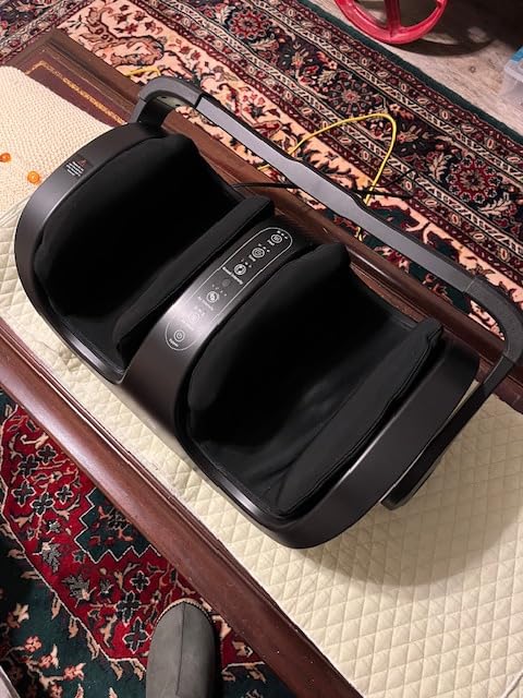 RENPHO 4-in-1 Customizable Electric Shiatsu Foot & Calf Massager with Heat | 3 Modes & 4 Levels Compression Massage for Tired Feet, 3 Modes Timing, FSA Eligible HSA, Gifts for Women & Men, Size 14 customer photo 2
