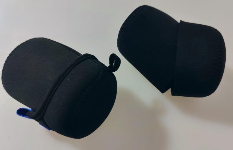 JJC Small Neoprene Camera Lens Pouch Case, Fits Lens up to 2.4 x 1.6inches | Water-Resistant, Fold Over Closure, Compatible with Canon EF-M 22mm f/2, Sony E PZ 16-50mm f/3.5-5.6, Fujifilm XF27 f/2.8 customer photo 1