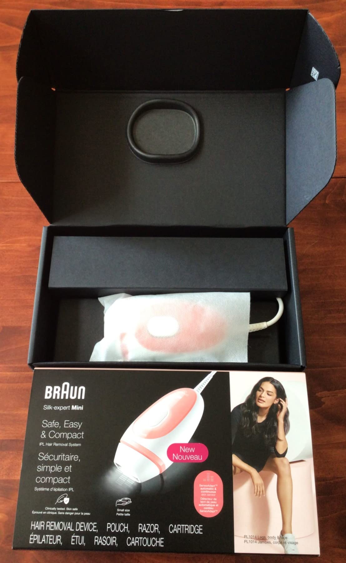 Braun IPL at Home Laser Hair Removal for Women and Men, Silk Expert Mini PL1014 with Venus Razor, Permanent Visible Hair Reduction in Hair Regrowth for Body & Face, Corded customer photo 2