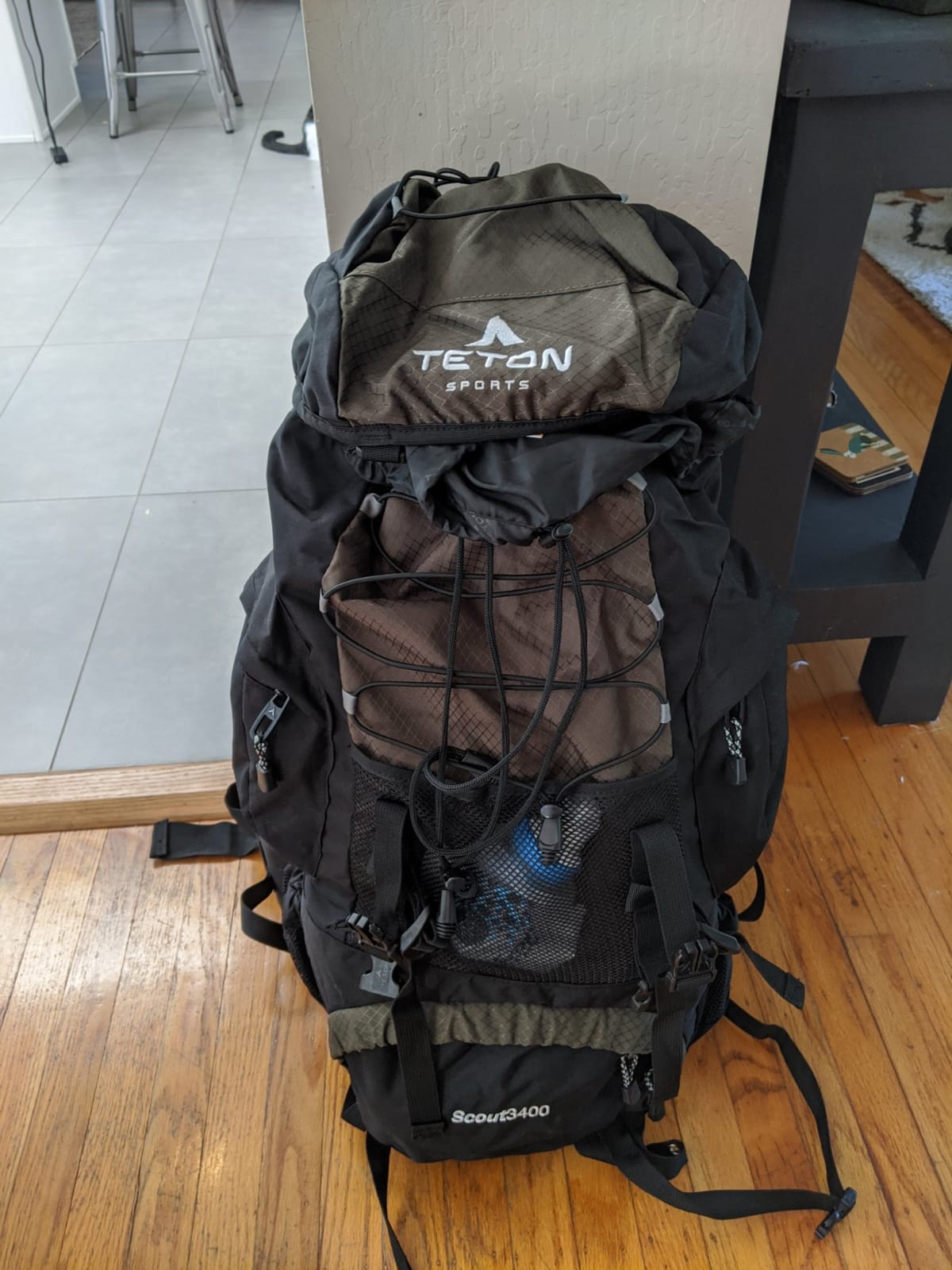 Teton 65L Scout Internal Frame Backpack for Hiking, Camping, Backpacking, Travel, Rain Cover Included, Black customer photo 2
