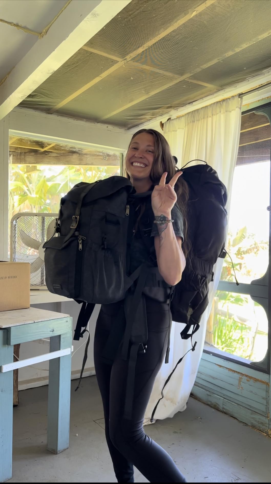 Teton 55L Scout Internal Frame Backpack for Hiking, Camping, Backpacking, Travel, Rain Cover Included, Black customer photo 1
