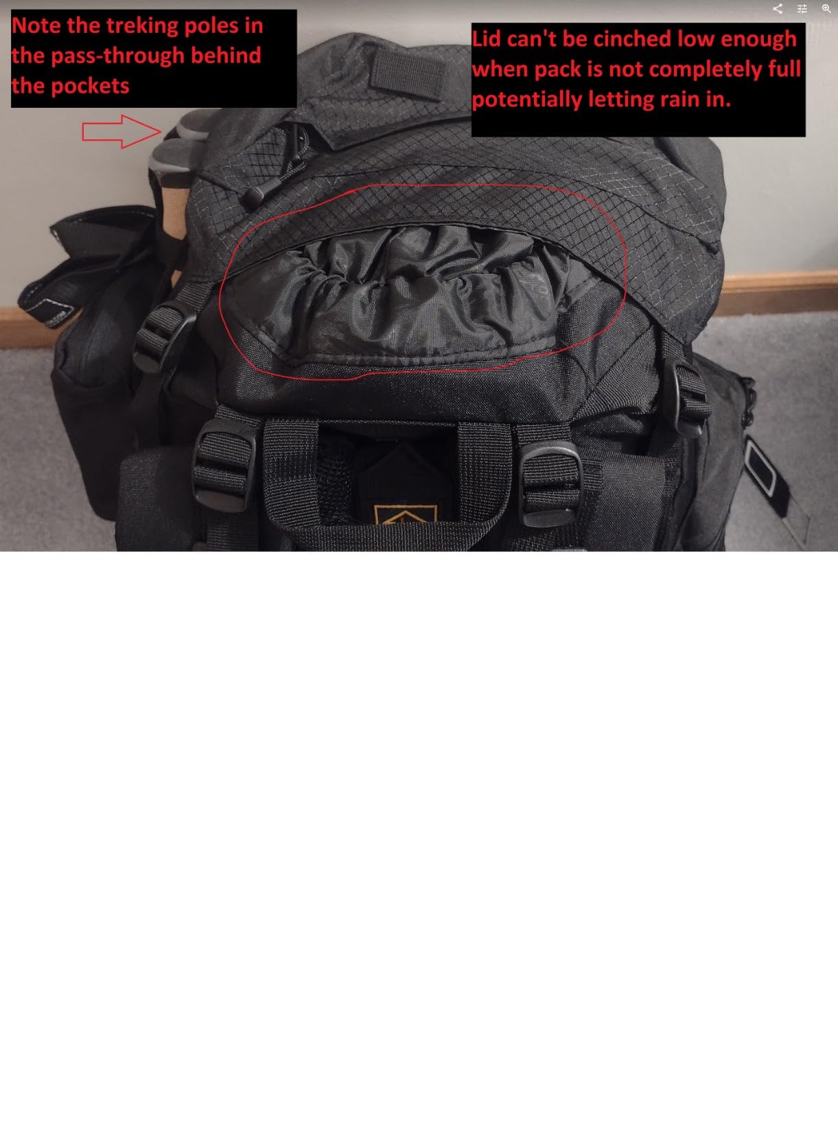 Teton 85L Explorer Internal Frame Backpack for Hiking, Camping, Backpacking, Rain Cover Included, Buck Brown customer photo 2