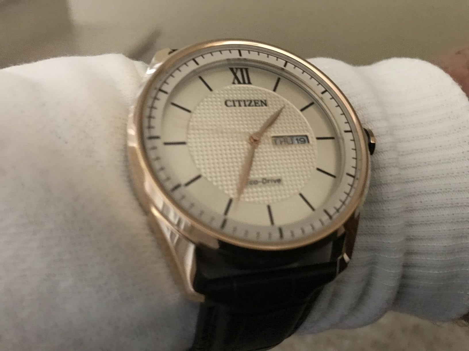 Men's Classic Eco-Drive Watch with 3-Hand Day and Date customer photo 1