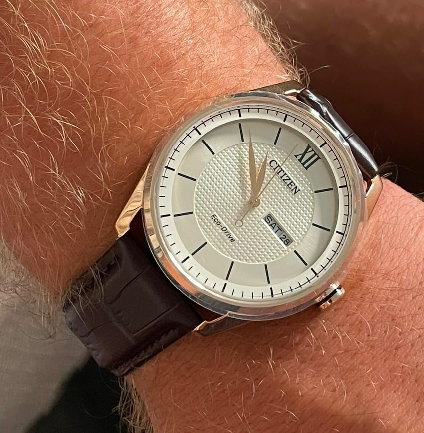 Men's Classic Eco-Drive Watch with 3-Hand Day and Date customer photo 2