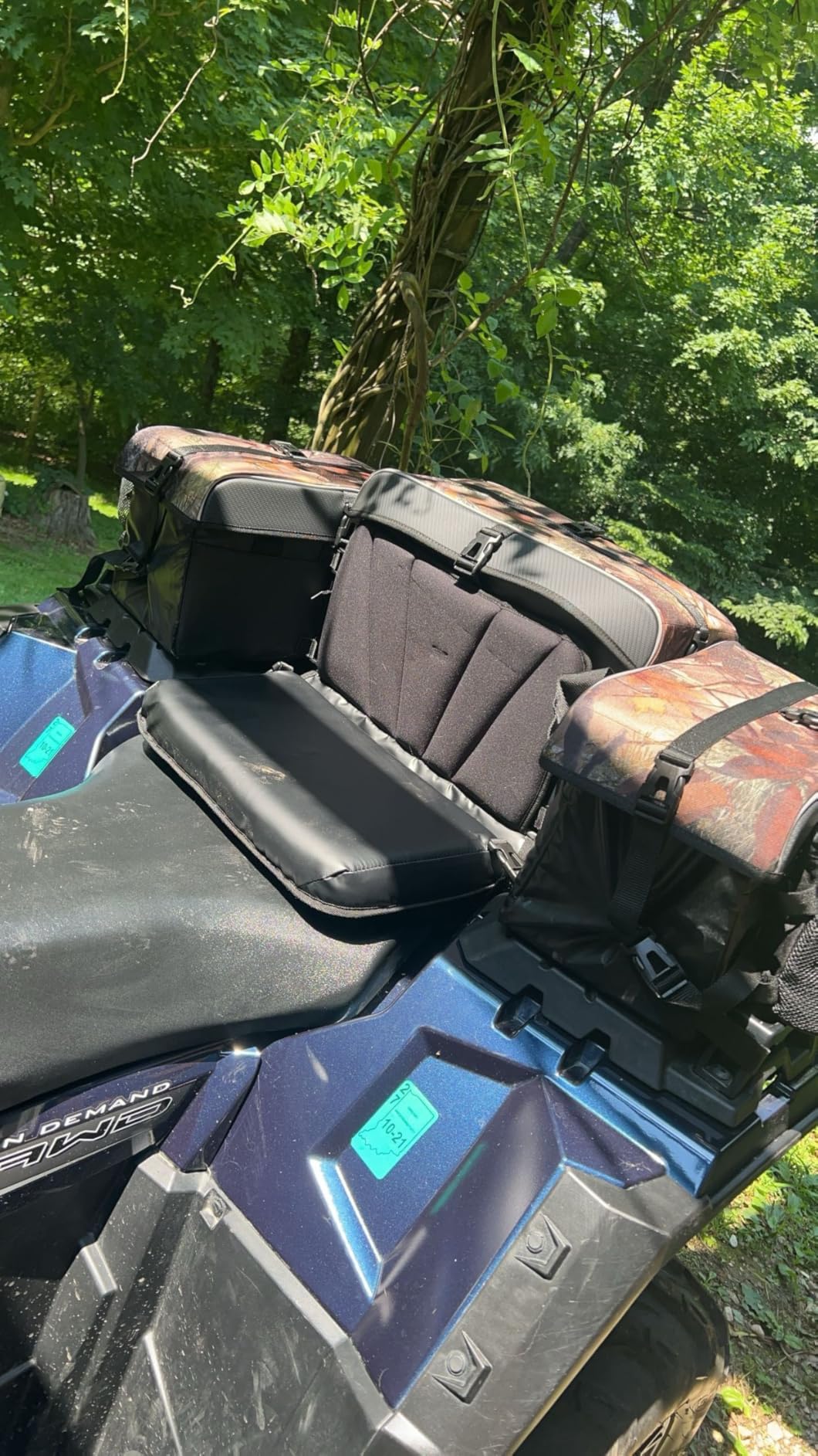 KEMIMOTO ATV Storage Bags with Cooler Bag, 76L Large ATV Bags Rear Rack Bag, Upgraded Four Wheel Cargo Rear Seat Bags Compatible with Polaris Sportsman Fourtrax Can-Am Kawasaki Arctic Cat CFMOTO customer photo 1
