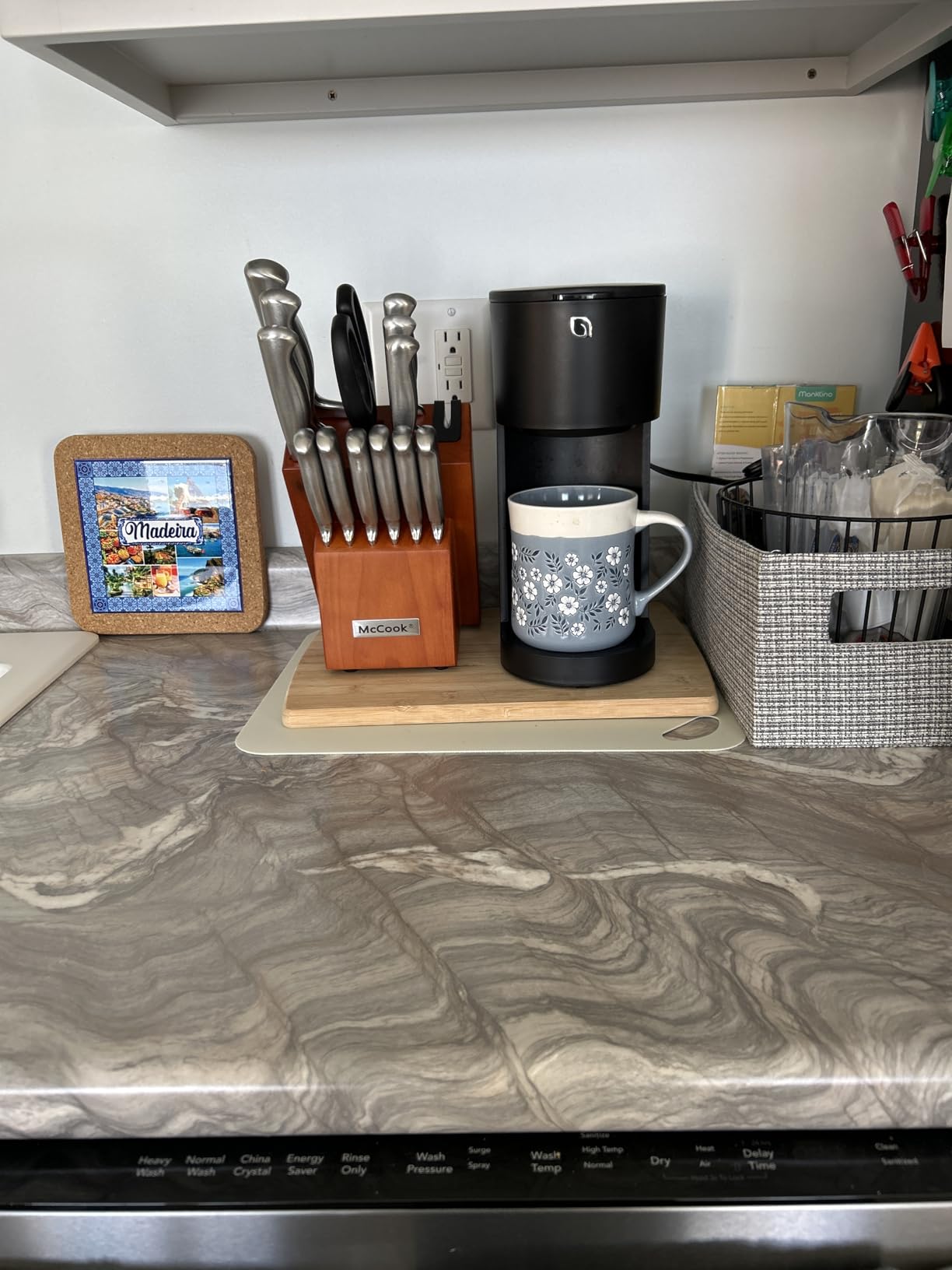 McCook Knife Set Kitchen Steel Knife Block Set w Built-in Sharpener | German Forged Stainless Steel, 15 PC, Razor Sharp, Non-Stick & Anti-Rust, Ergonomic Handle, Full Tang, Gift Box customer photo 2