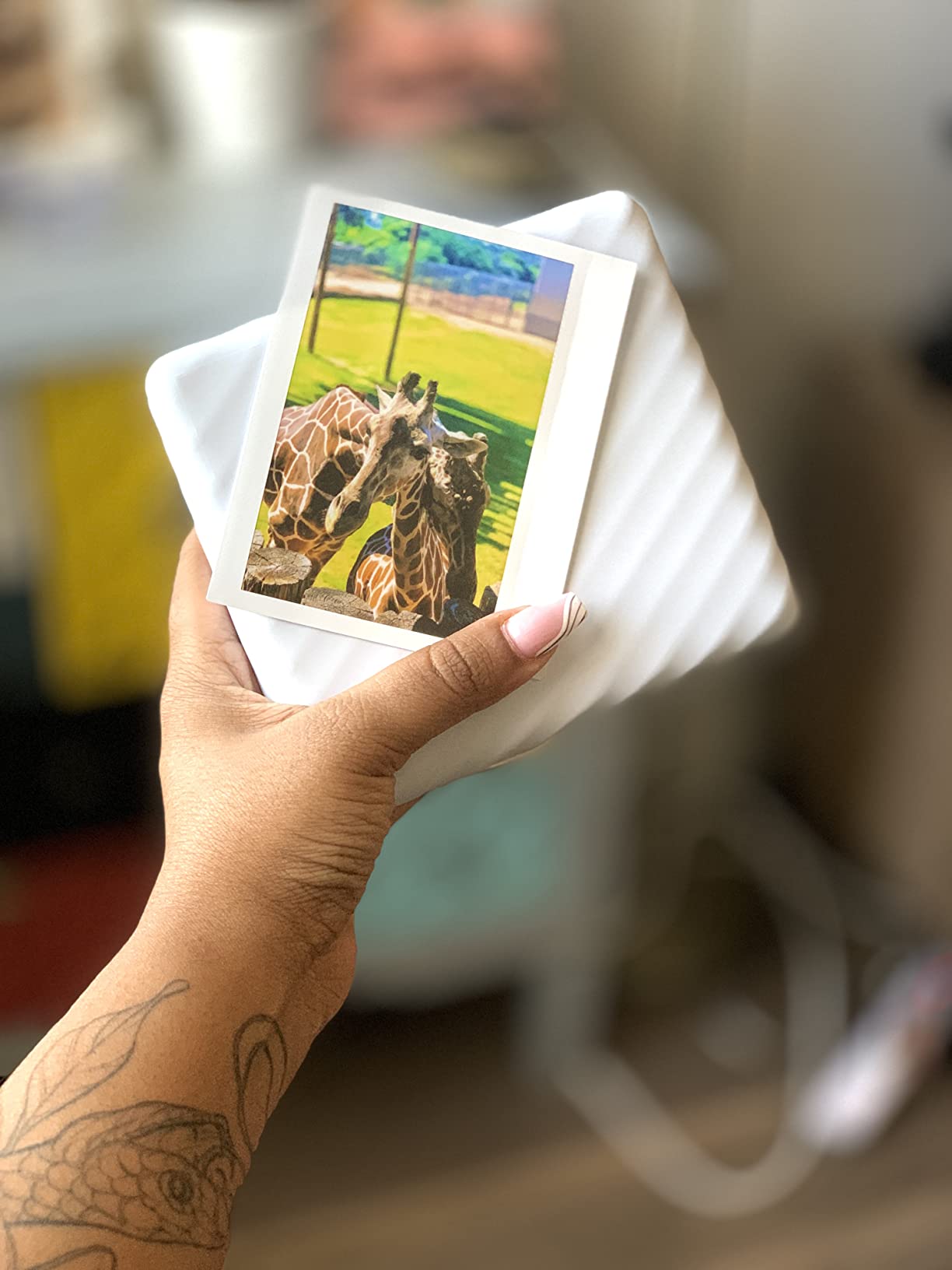 Instax Link Wide Printer - Ash White customer photo 2