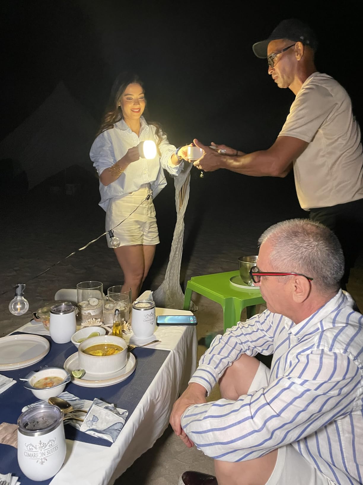ZMNT LED Camping Lantern Rechargeable 1000LM, Up to 300H Running Time Camping Tent Light, 6700mAh Emergency Hanging Light for Hurricane, Power Outages, Home, Hiking, Water-Resistant, Black customer photo 2