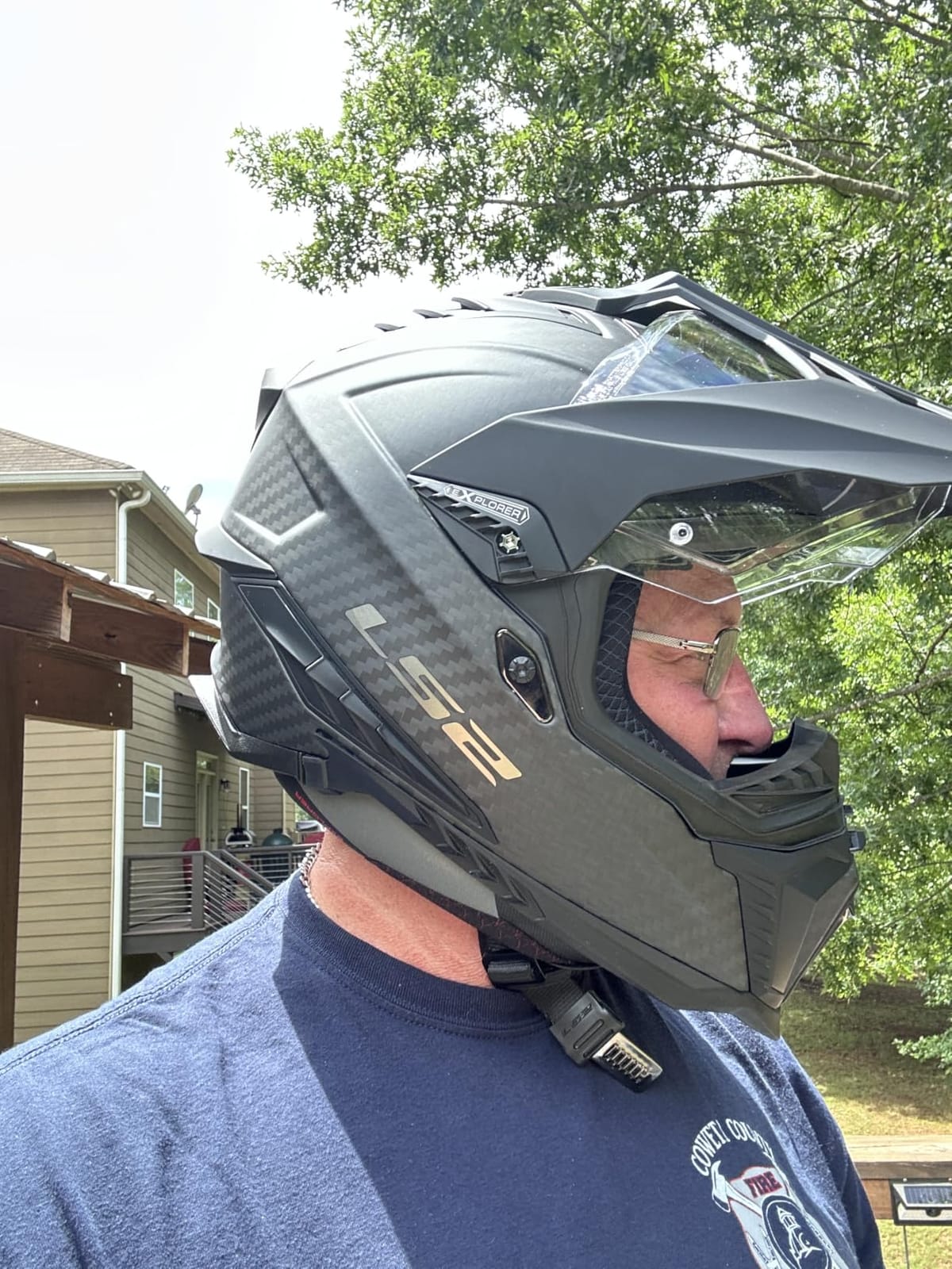 LS2 Helmets Explorer Carbon Adventure Helmet customer photo 2