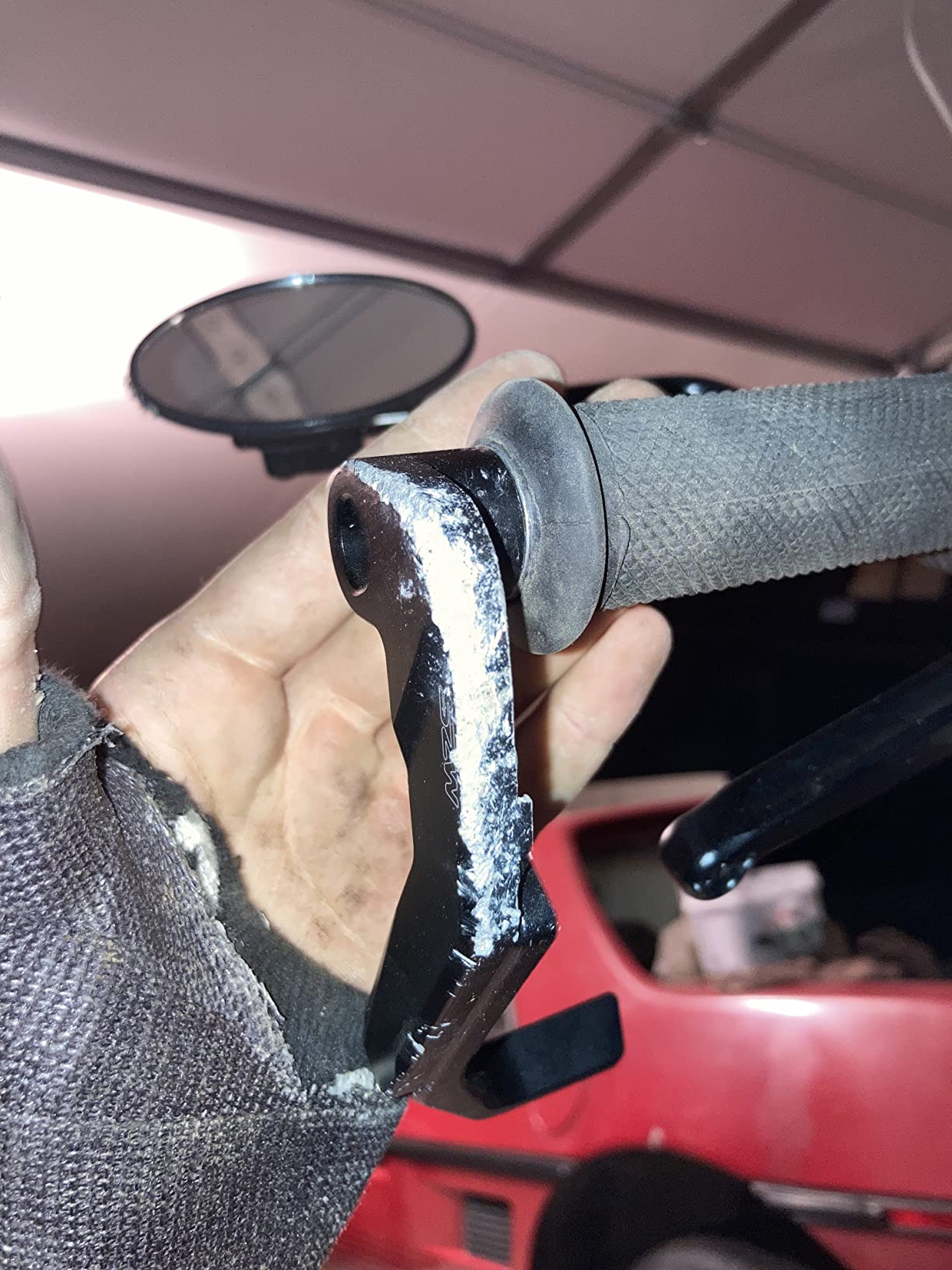 MZS Motorcycle Lever Guards, 7/8 Aluminum Clutch Brake Handlebar Protector customer photo 1