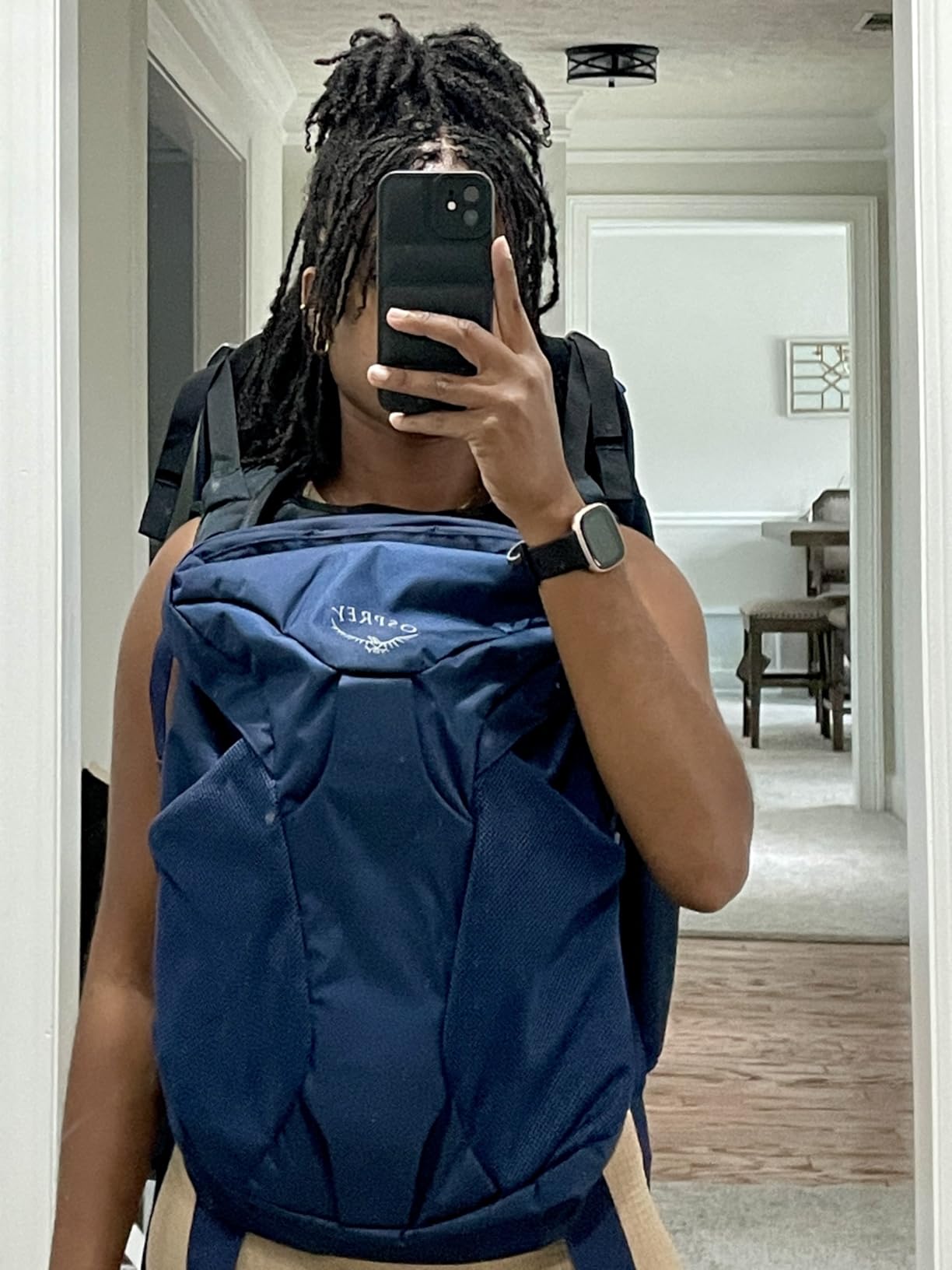 Osprey Fairview 40L Women's Travel Backpack, Night Jungle Blue | carry on bag, laptop sleeve, personal item, work school travel, carry on travel, flight friendly, toiletry kit customer photo 2