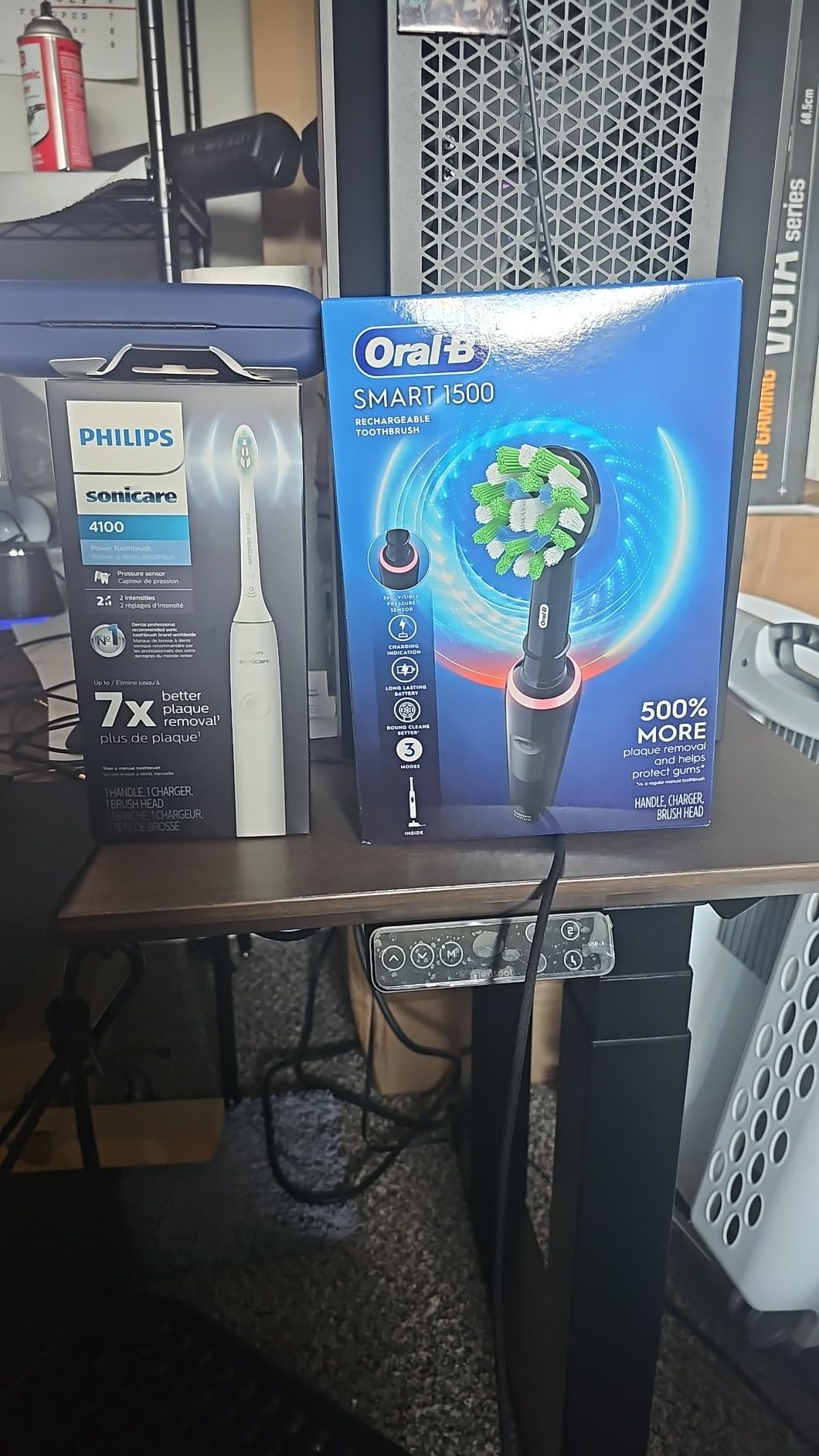 Philips Sonicare 4100 Rechargeable Electric Toothbrush, 1 Brush Head, White | 700% More Plaque Removal, Pressure Sensor, 2 Brush Settings, 2-Minute Guided Timer, 14-Day Battery, HX3681/23 customer photo 1